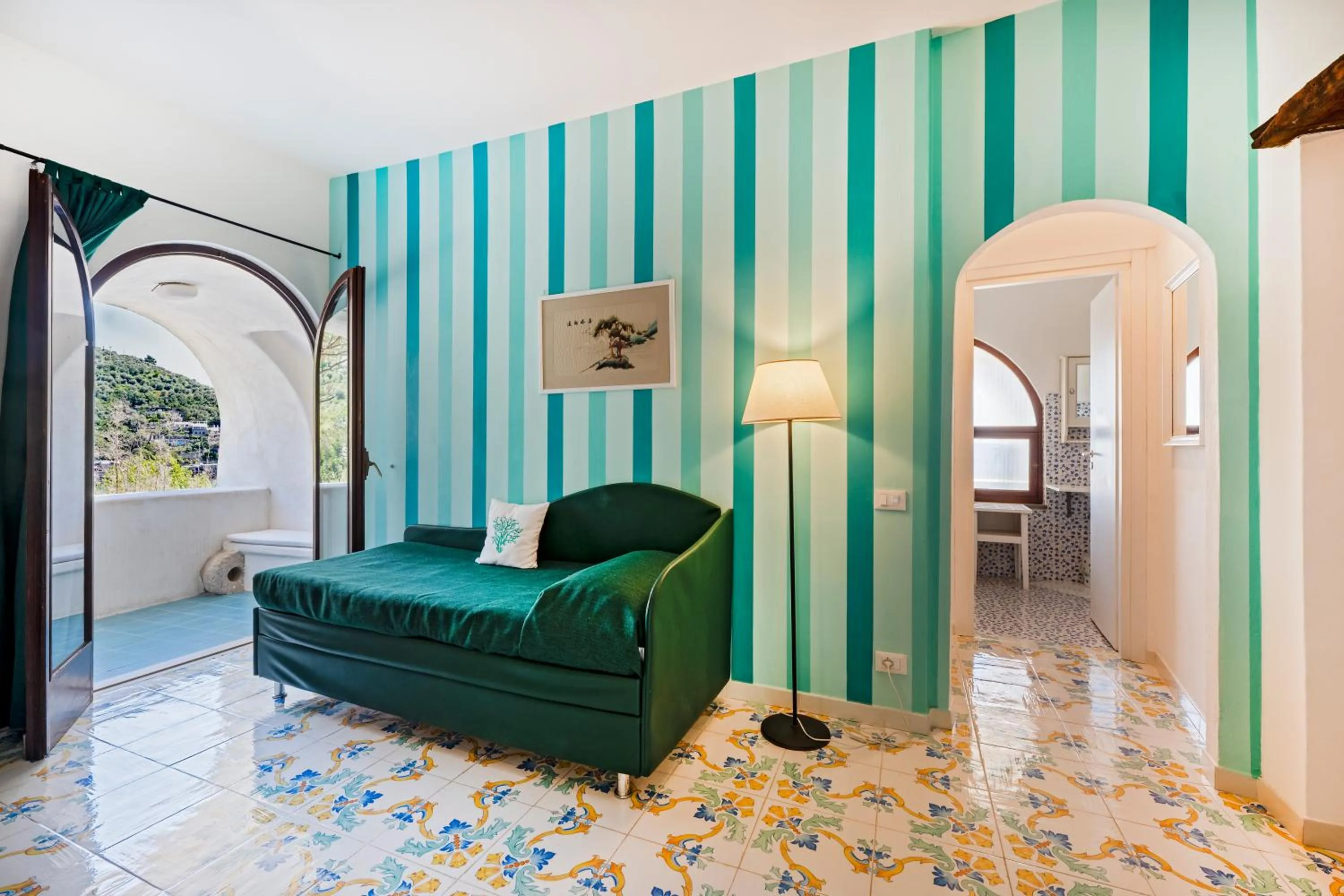 Living room in Marina del Cantone Chalet