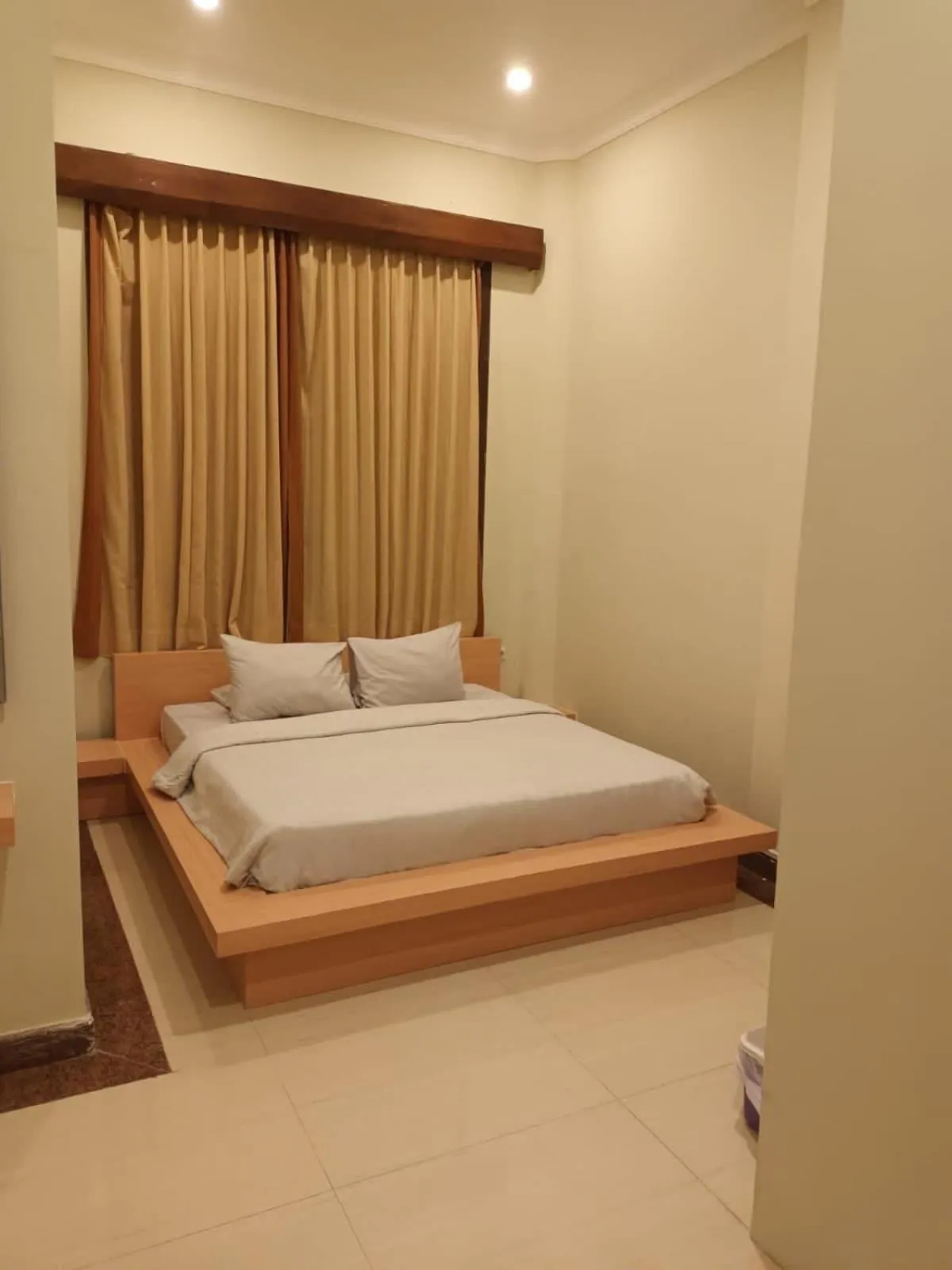 Bed in Grand mansion hotel