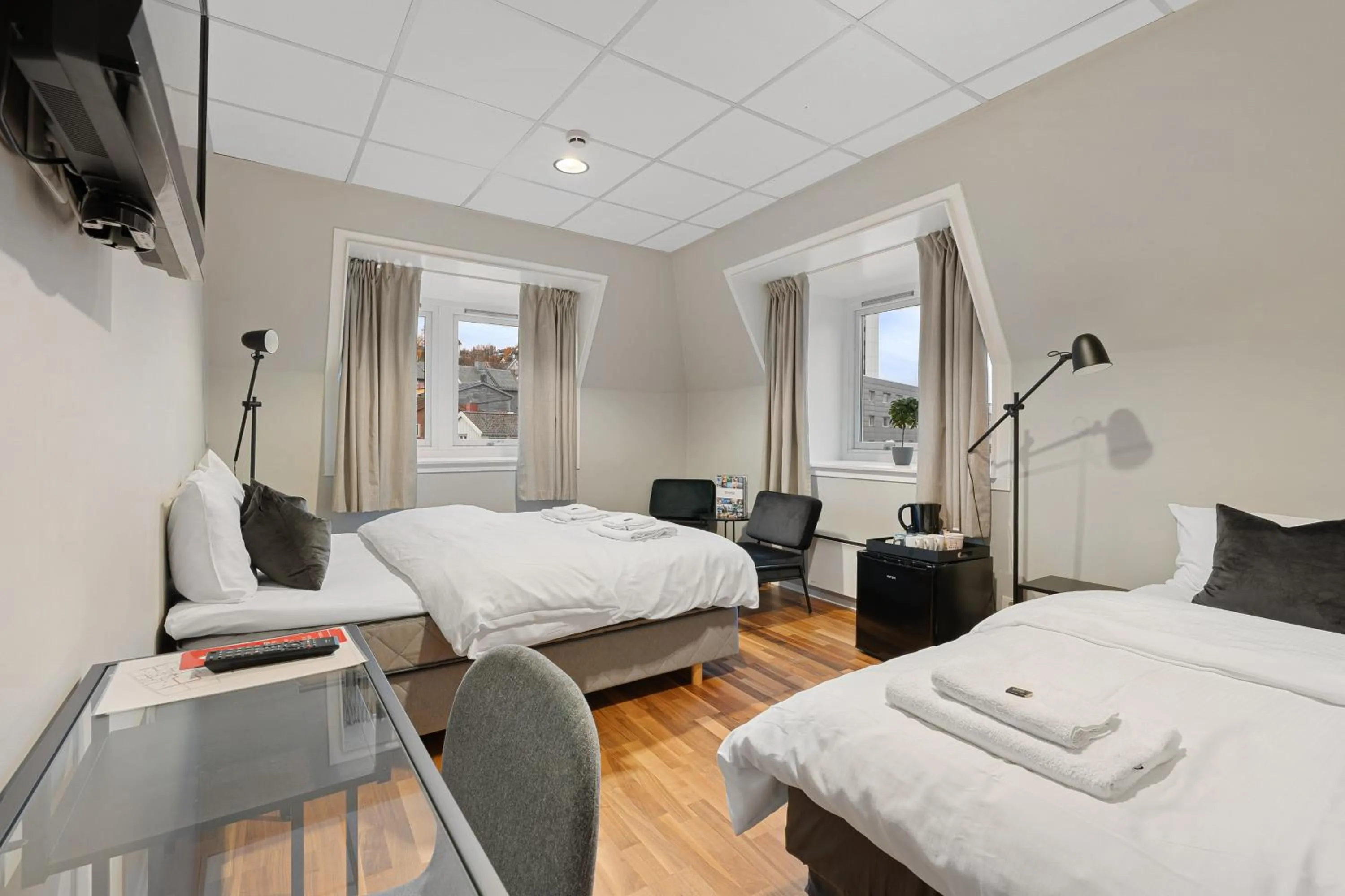 Bed in Enter Skansen Hotel