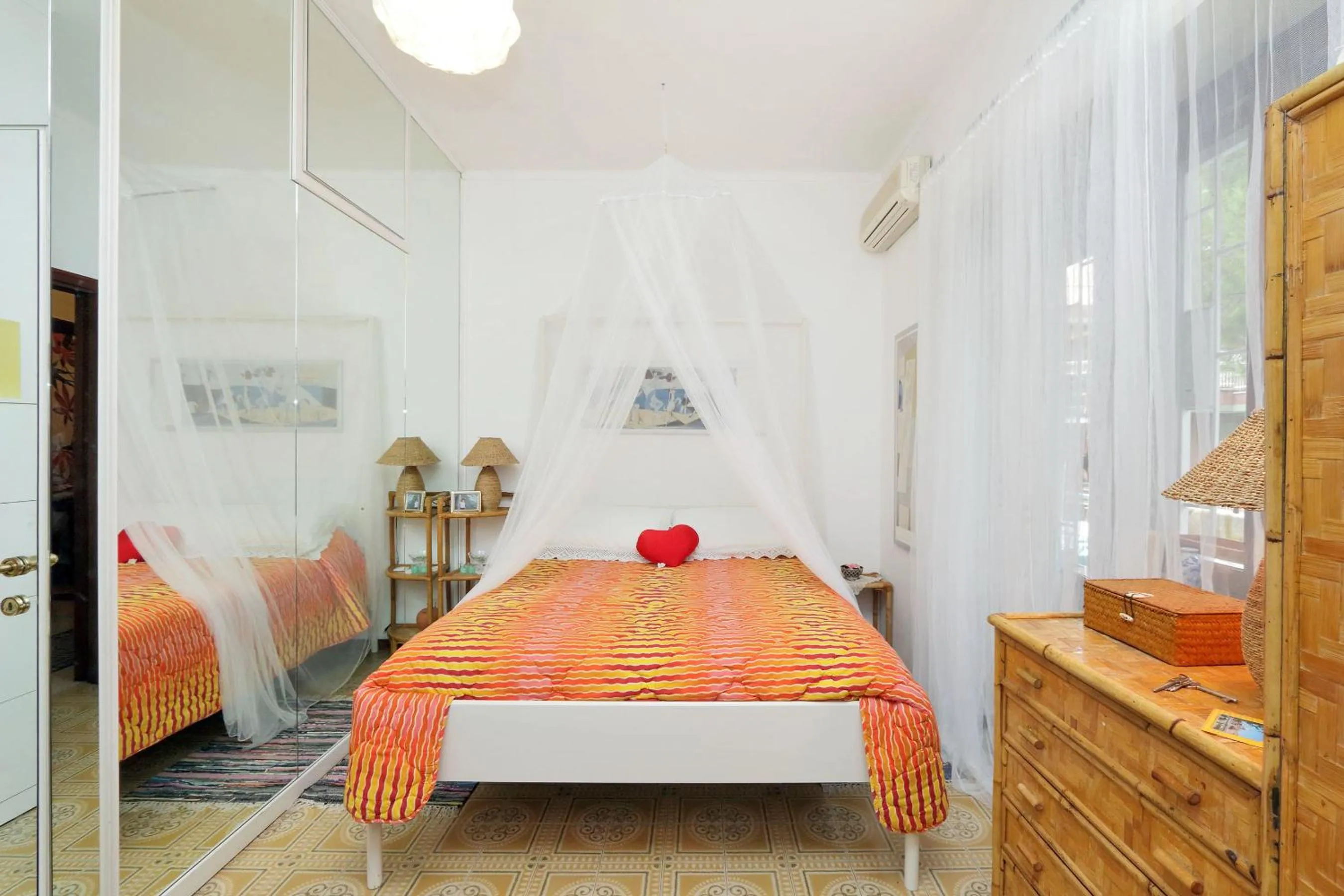 Photo of the whole room, Bed in A Casa di Silvana