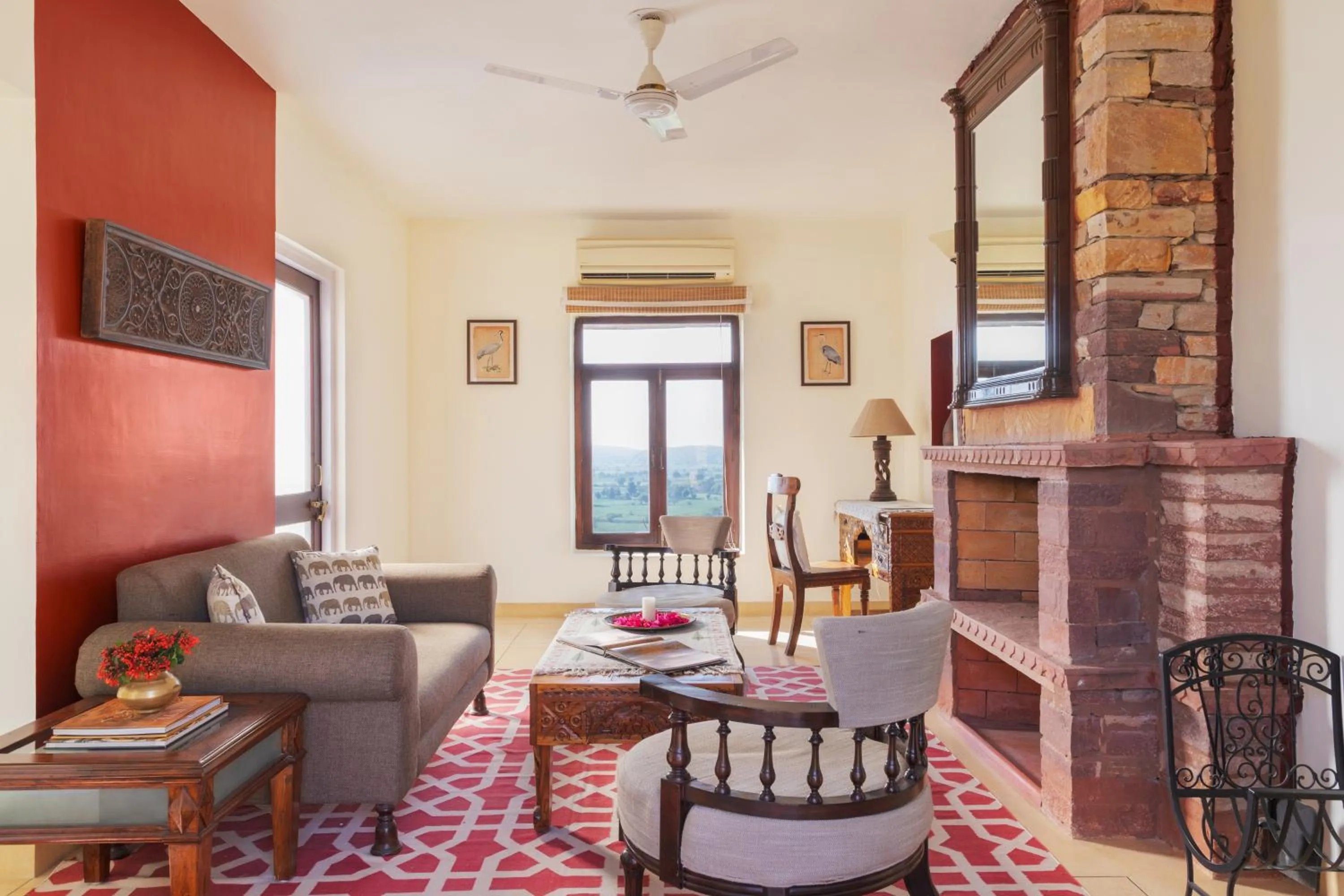 Seating area in Ramathra Fort