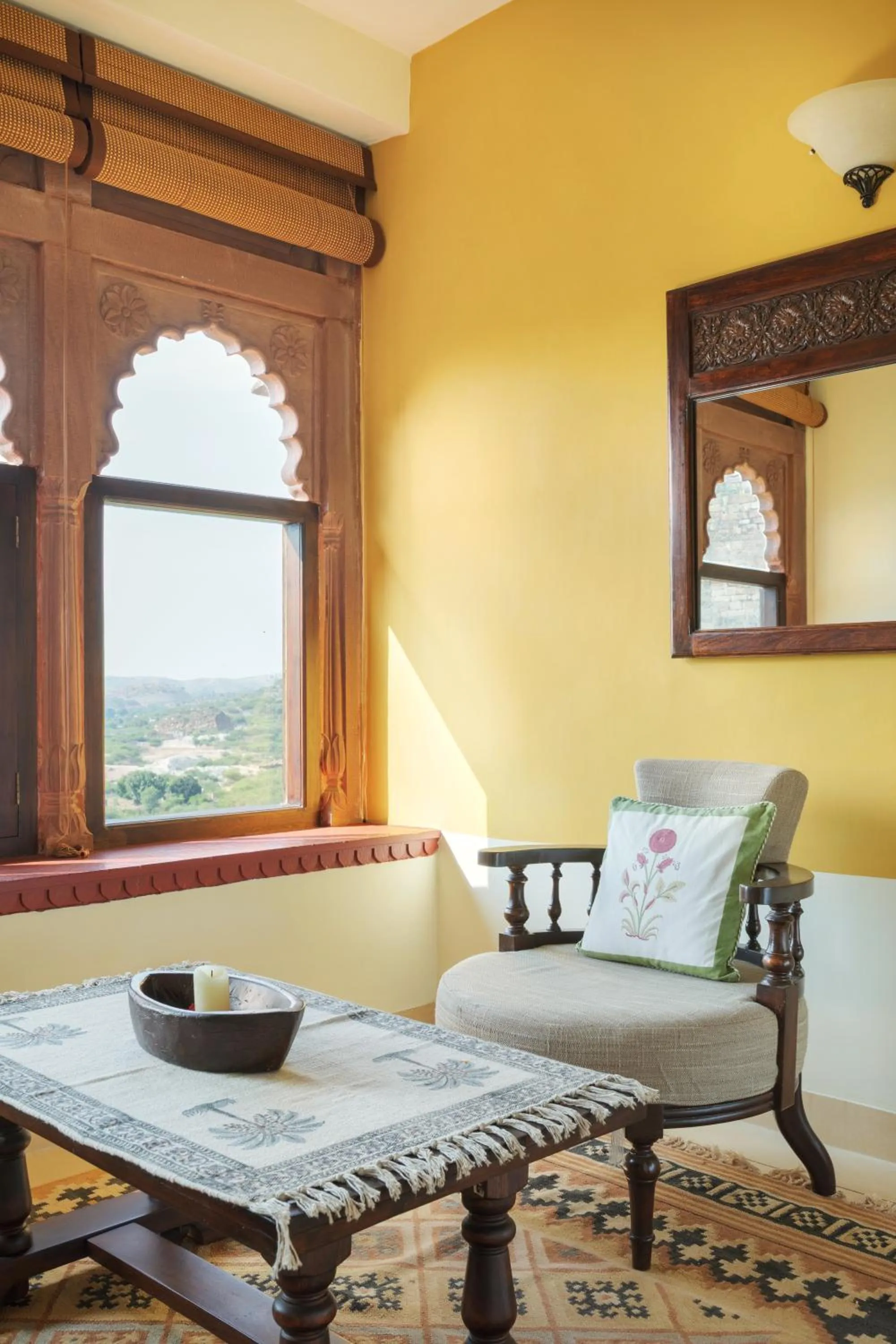Seating area in Ramathra Fort