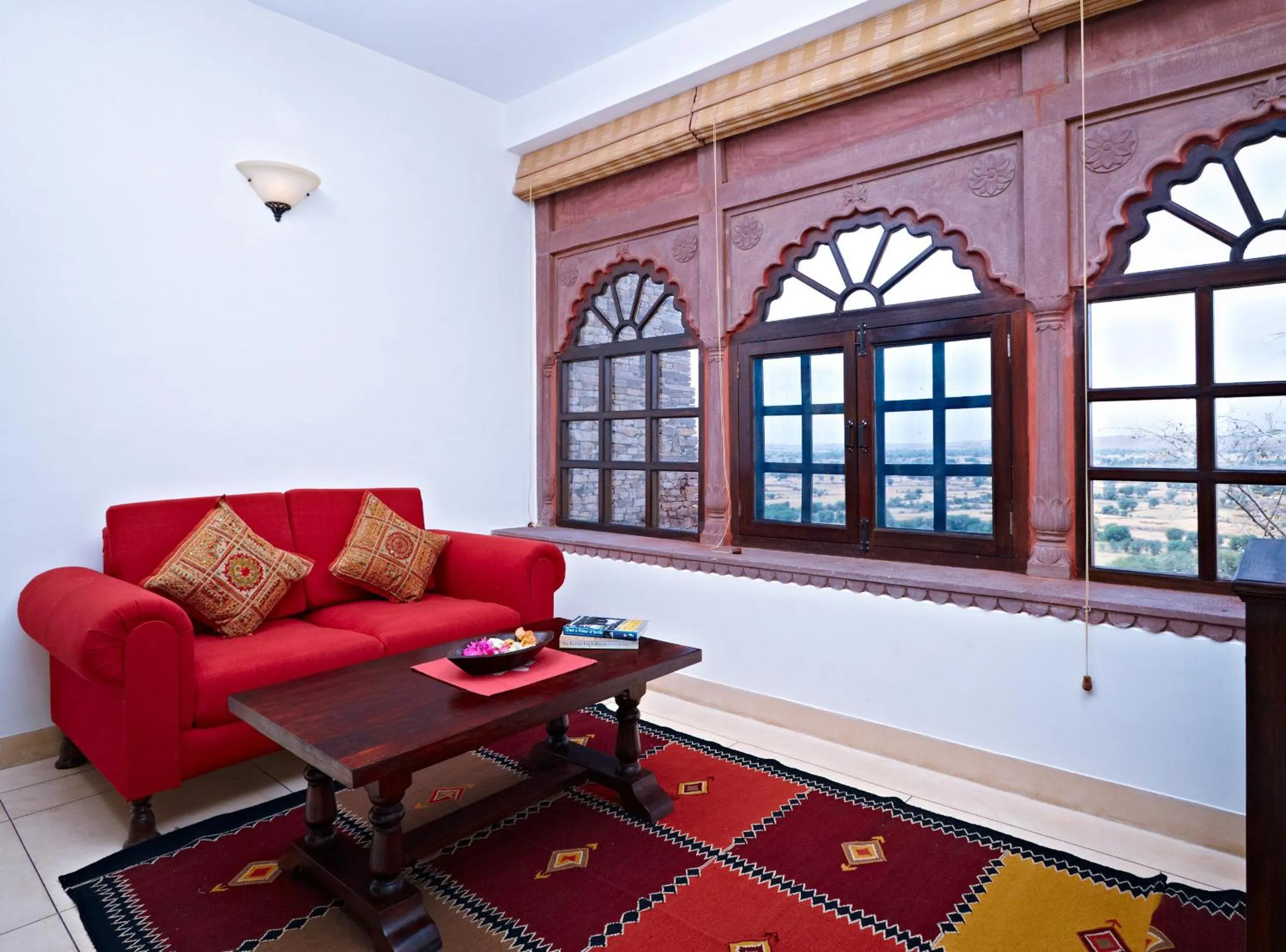 Seating area in Ramathra Fort