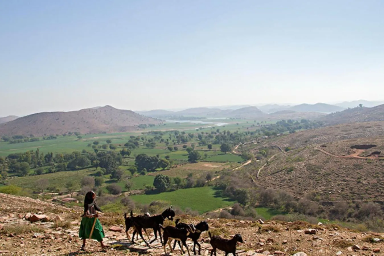Natural landscape in Ramathra Fort