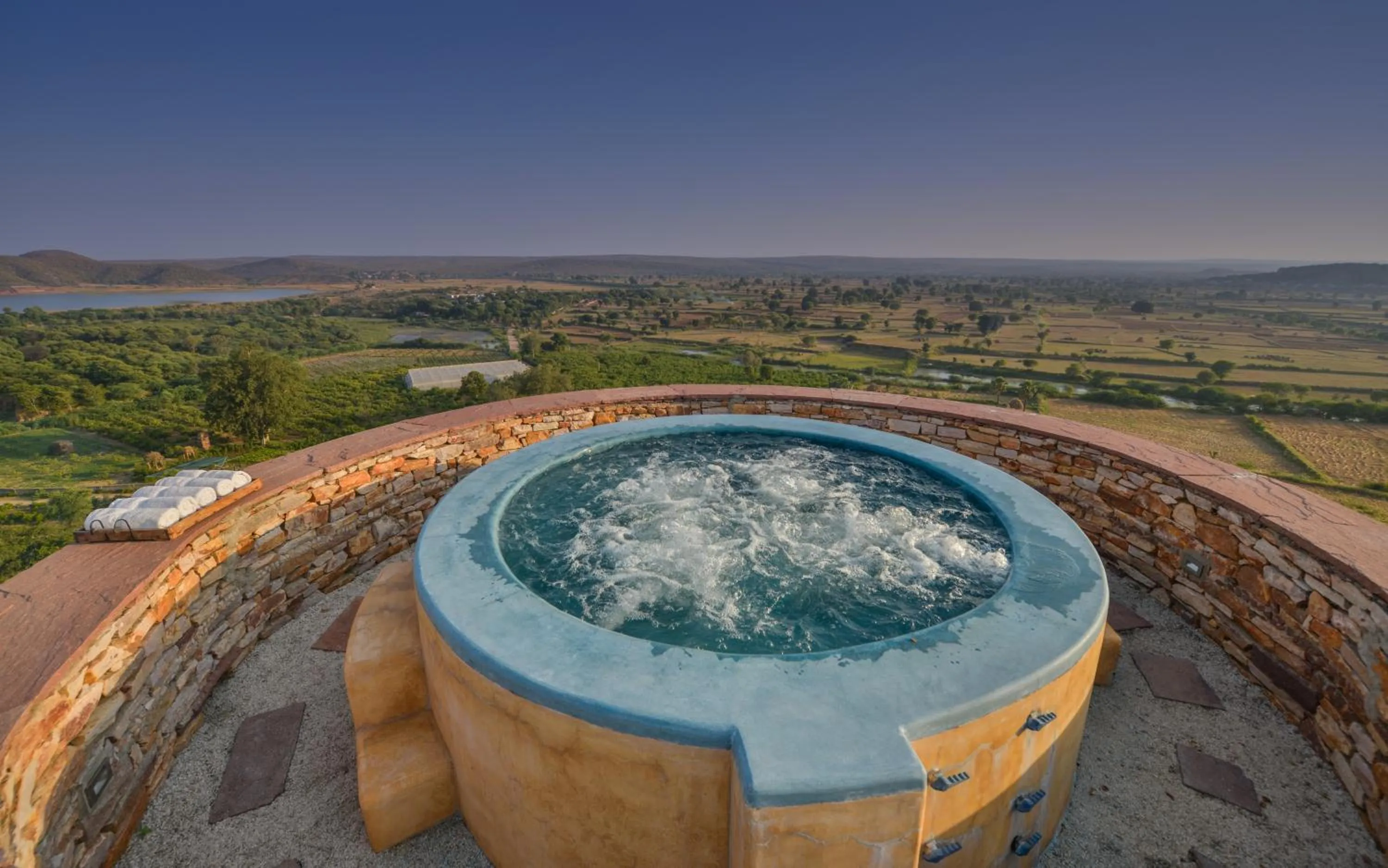 Open Air Bath in Ramathra Fort
