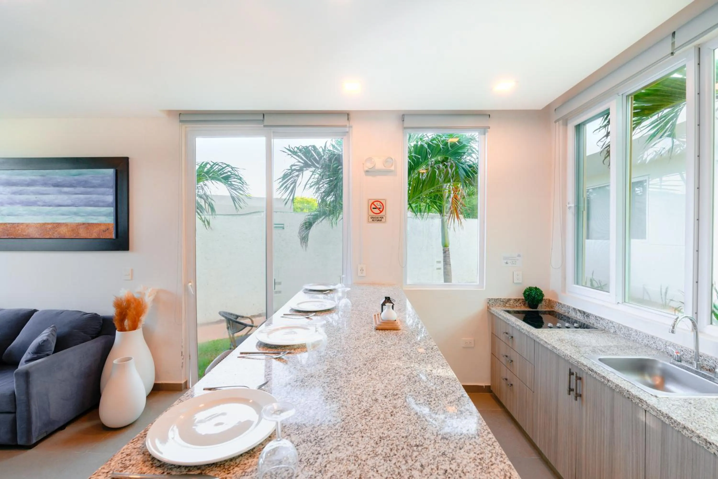 Kitchen or kitchenette in Azulea Isla Mujeres Hotel