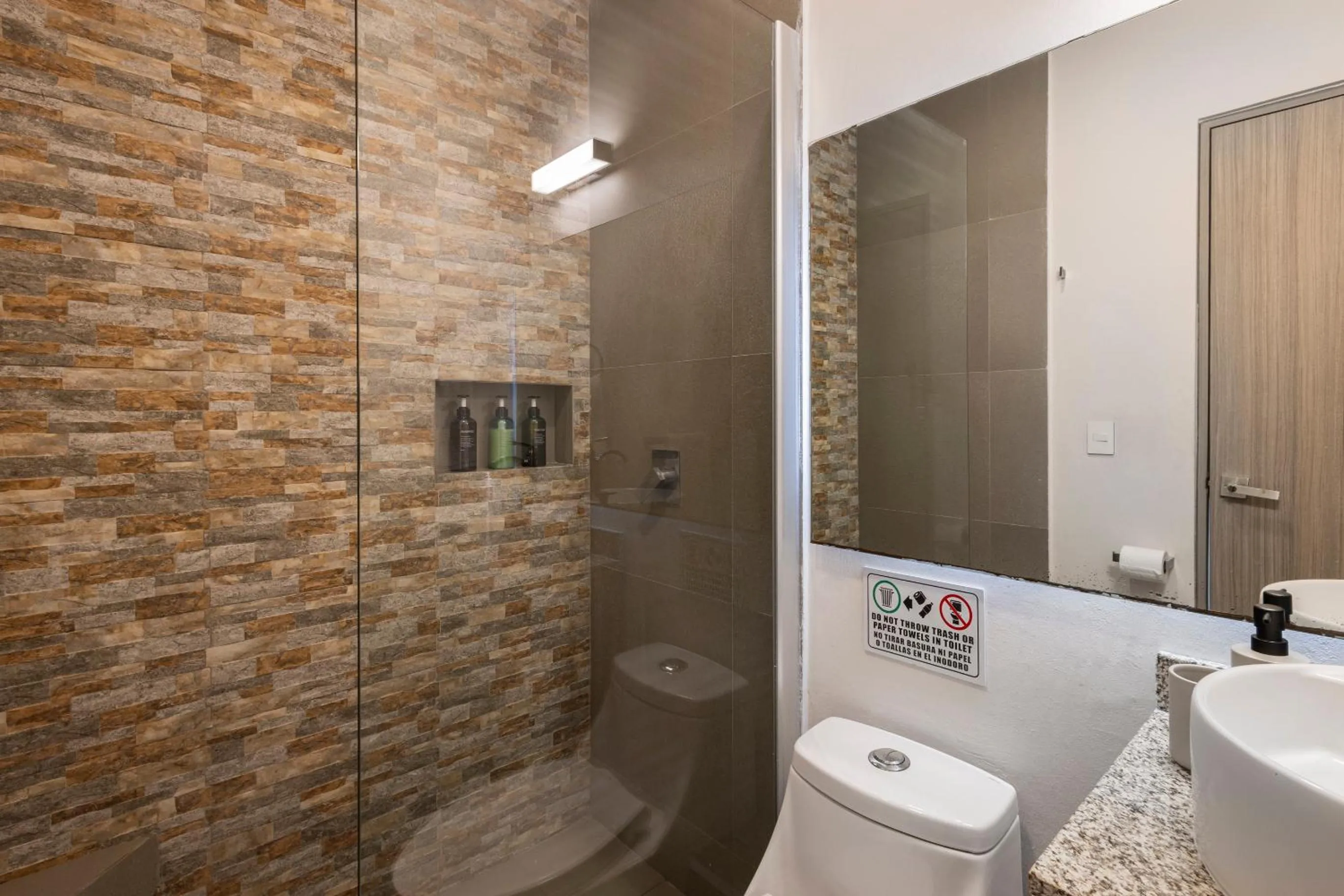 Shower in Azulea Isla Mujeres Hotel