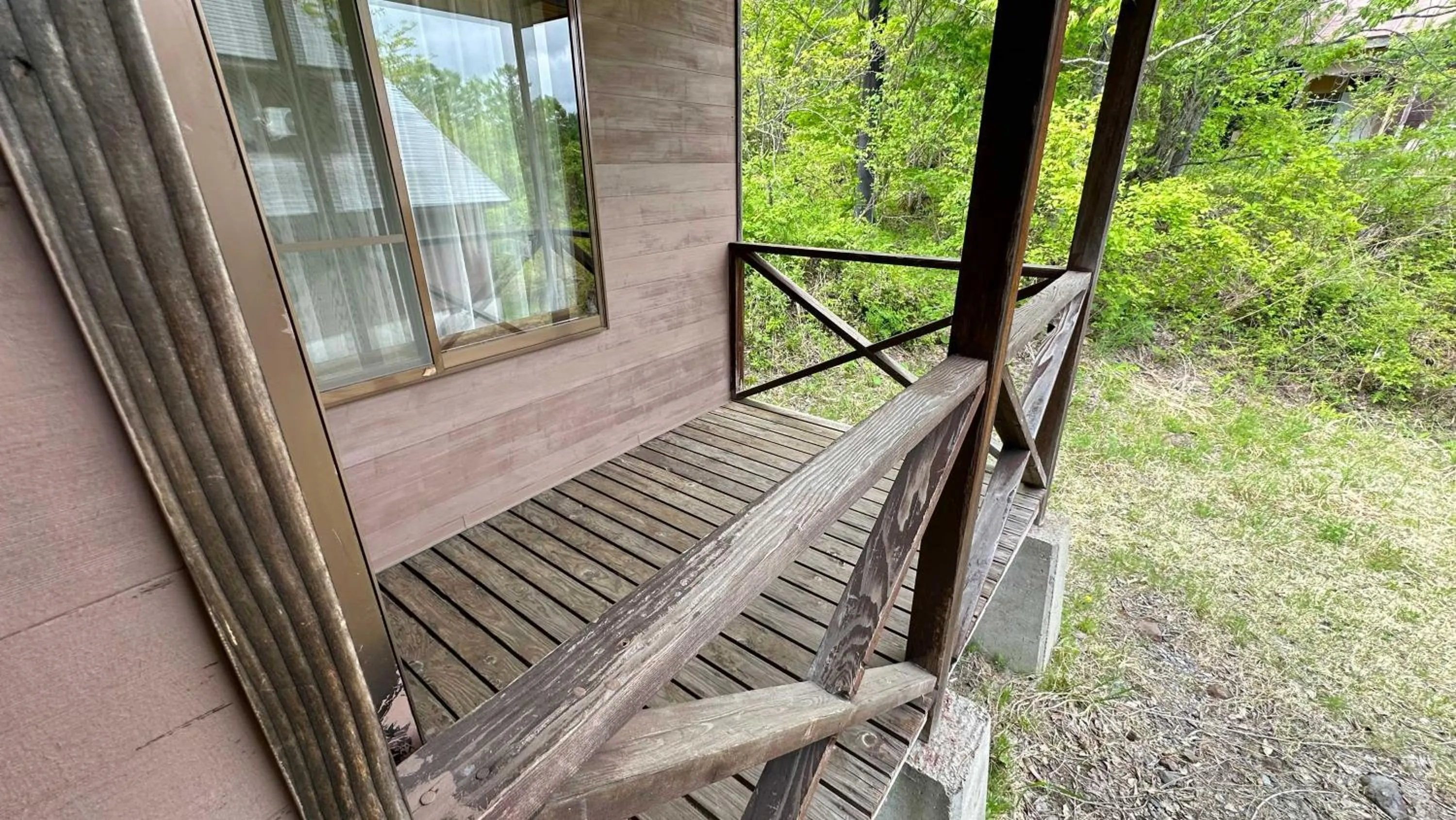 Balcony/Terrace in Nature Cottage Akabeko