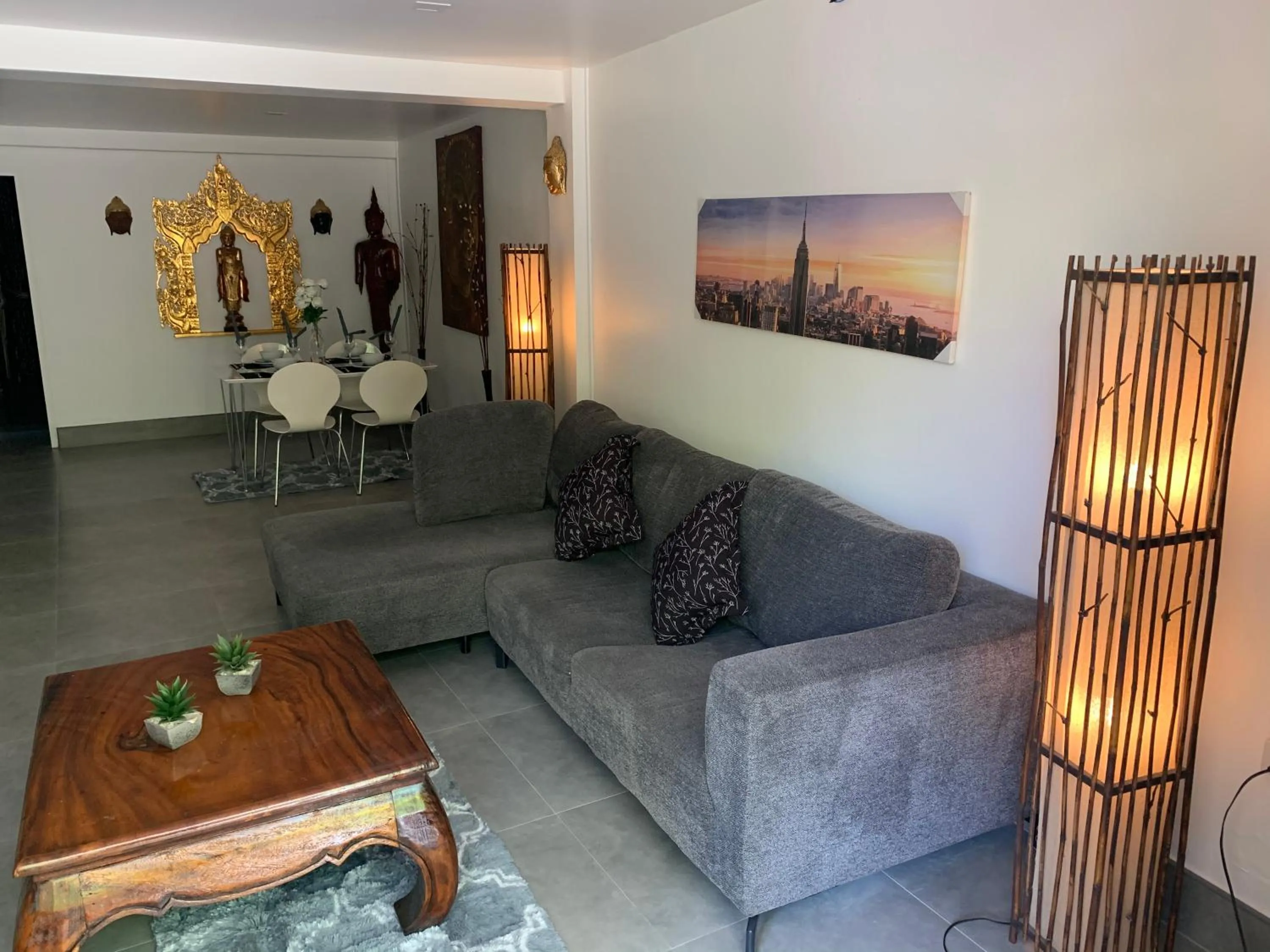 Seating area in Fong Kaew and Baan Nang Fa Guesthouse