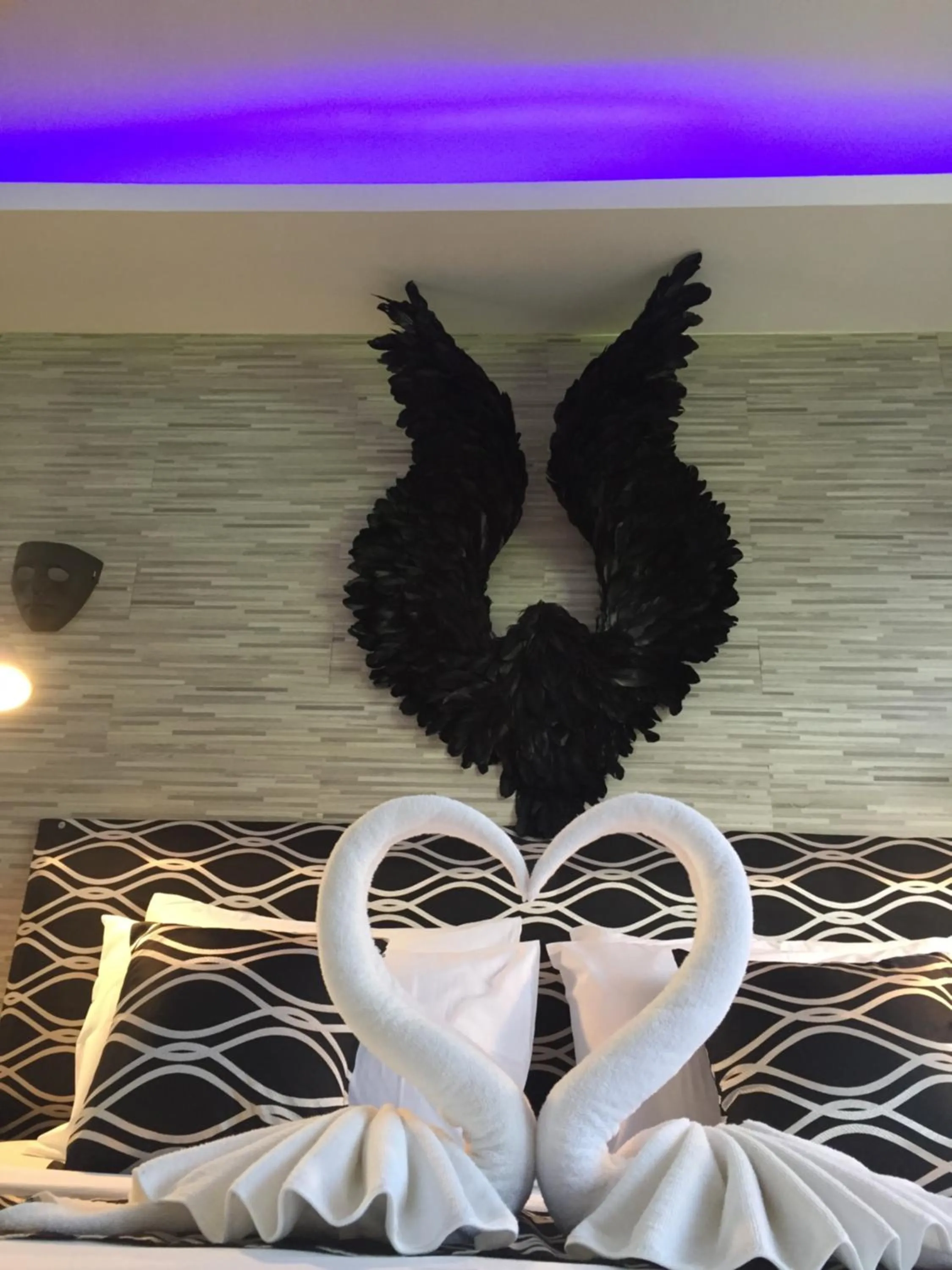 Decorative detail, Bed in Fong Kaew and Baan Nang Fa Guesthouse