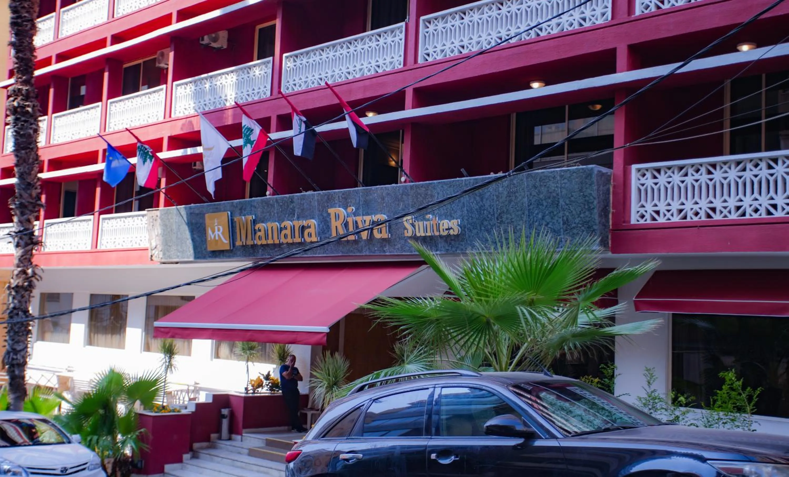 Facade/entrance in Manara Riva Suites