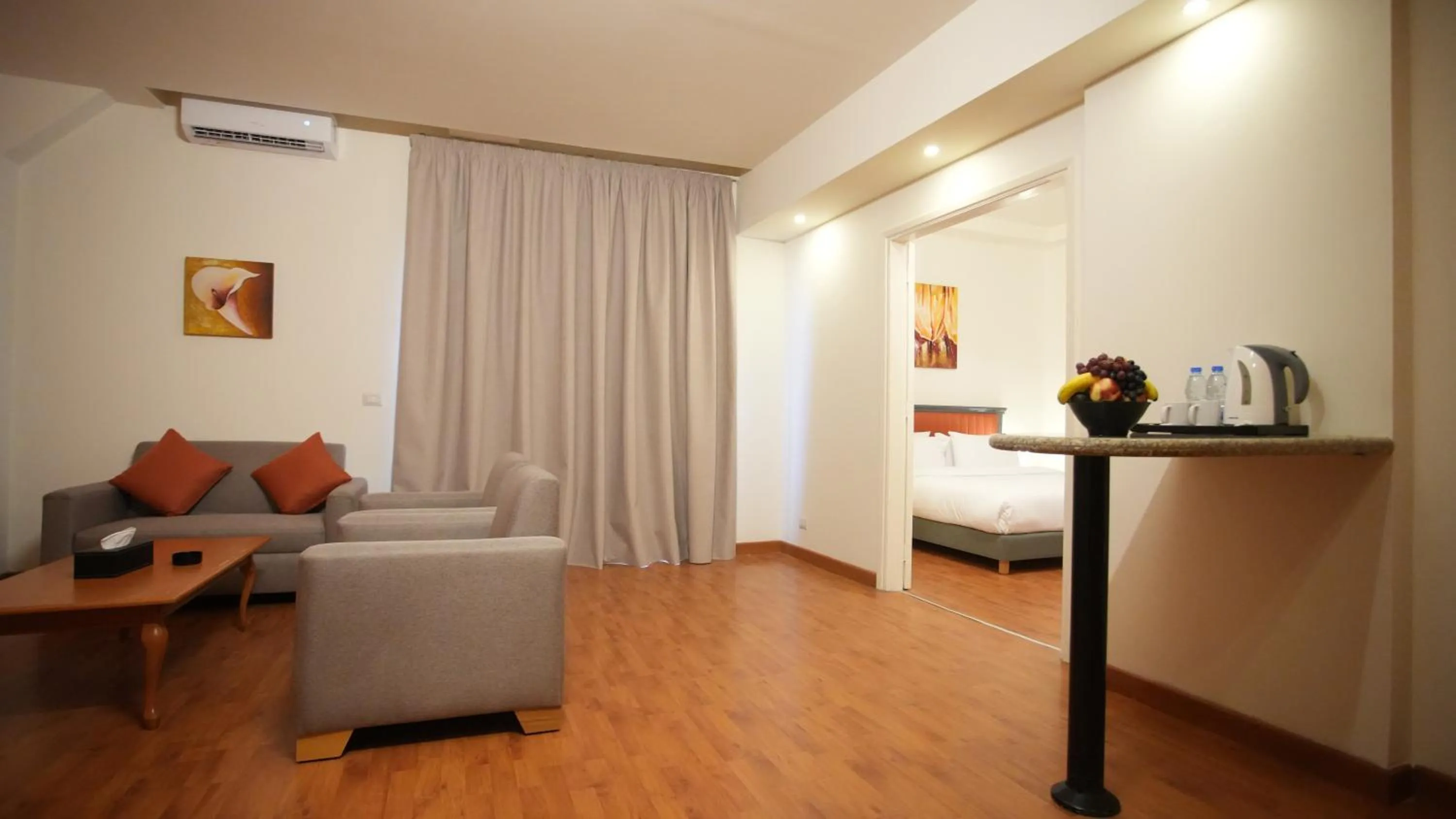 Photo of the whole room, Bed in Manara Riva Suites