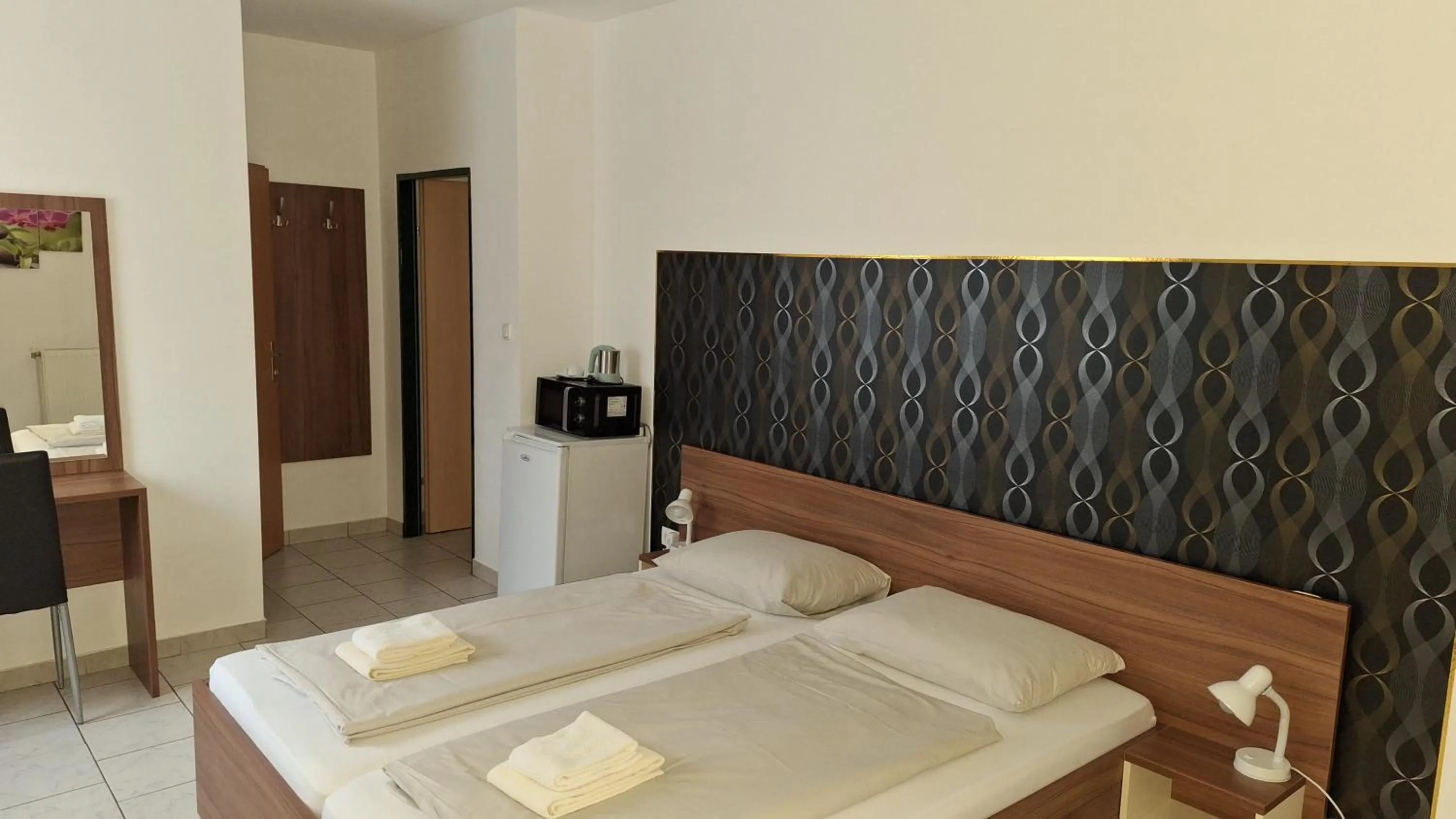 Bed in Pension Haus Nova