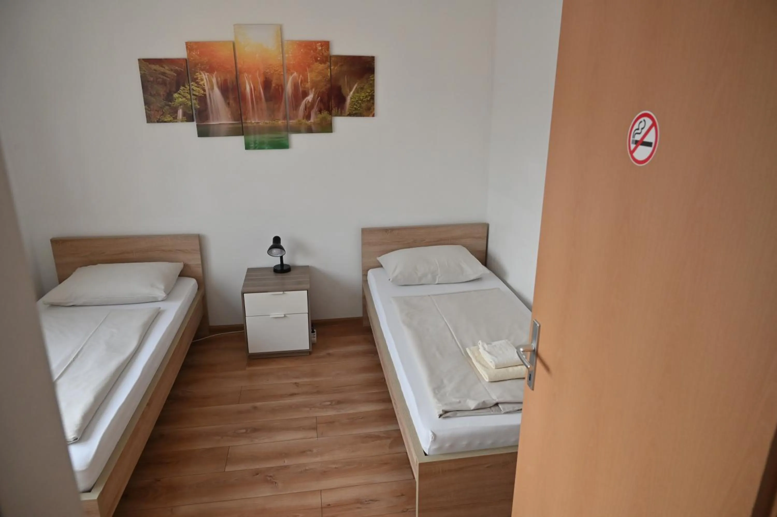 Bed in Pension Haus Nova