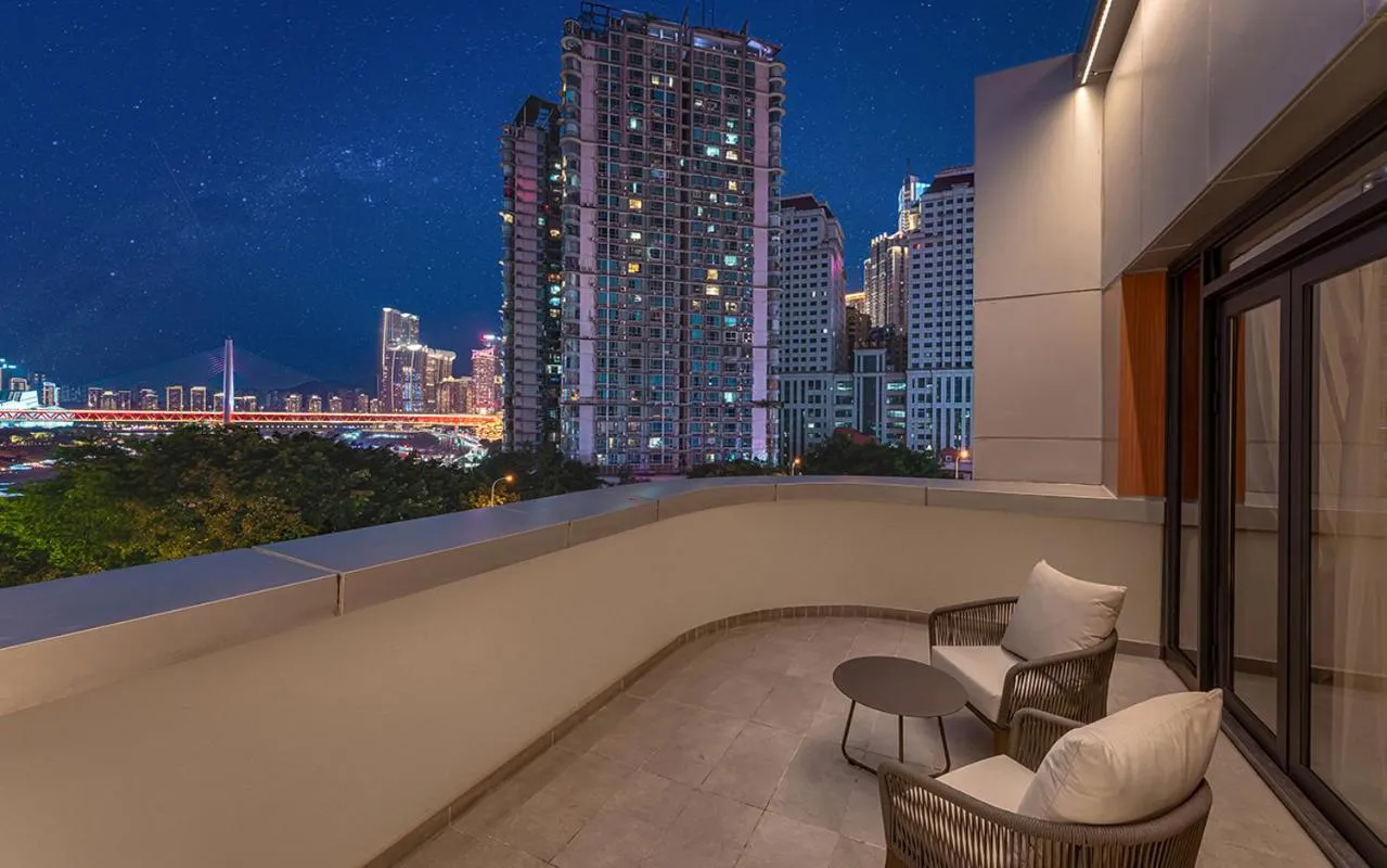 Balcony/Terrace in The Mustel Hotel Chongqing Hongyadong
