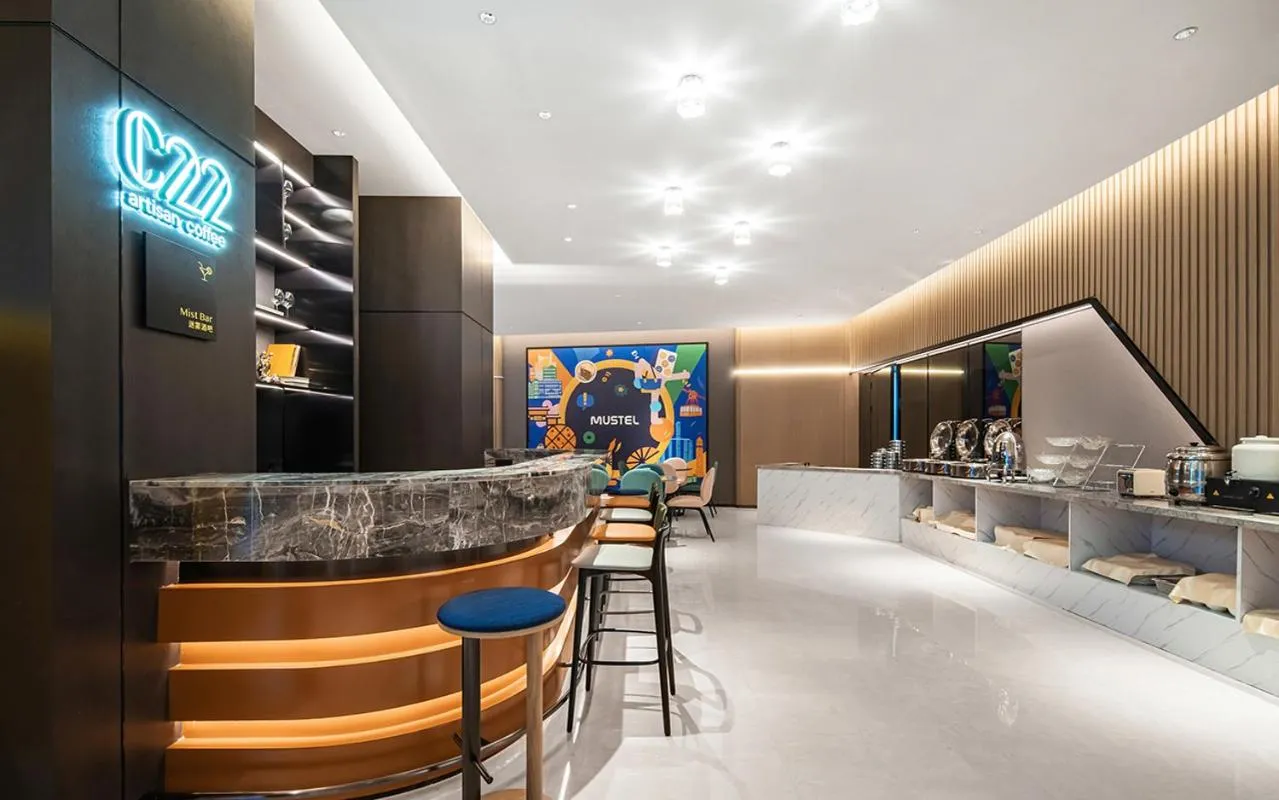 Lounge or bar in The Mustel Hotel Chongqing Hongyadong