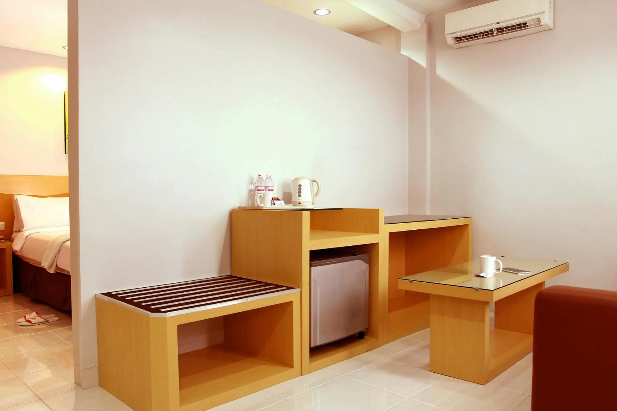 Bed in Grande Hotel Lampung Powered by Archipelago