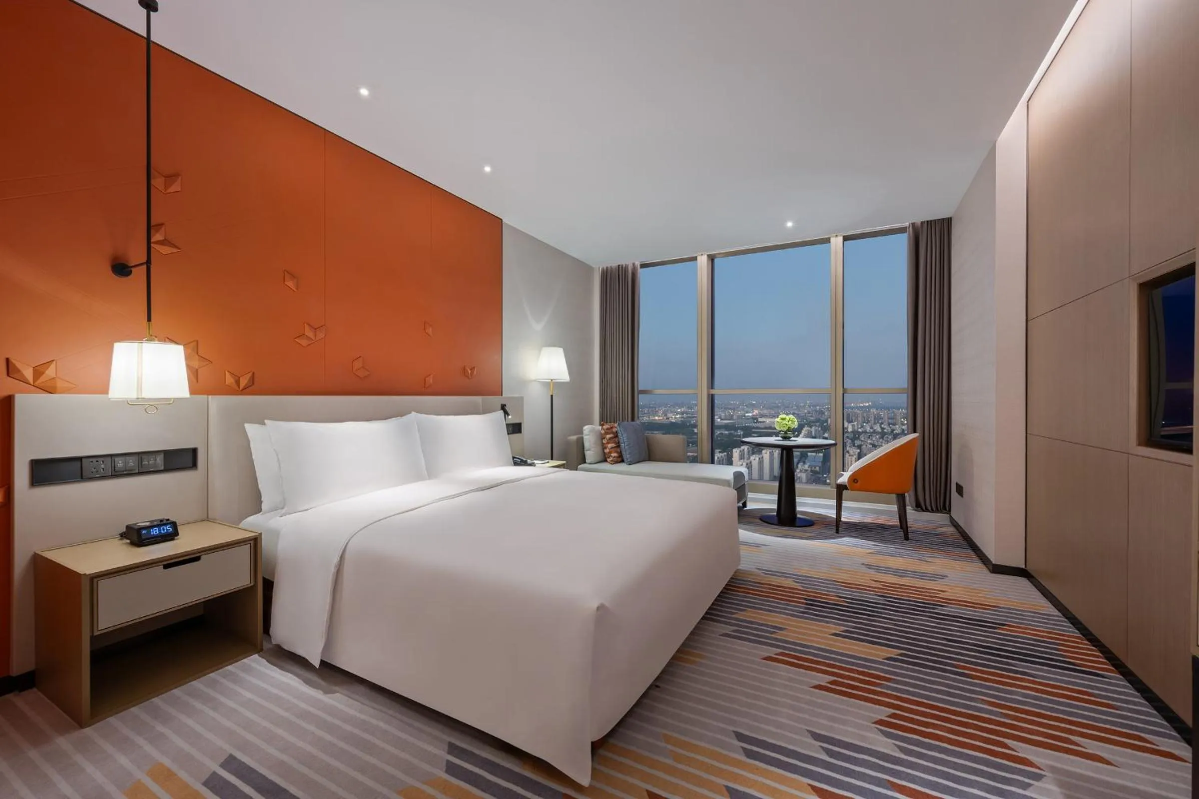 Bedroom in The Qube Hotel Shanghai Qingpu