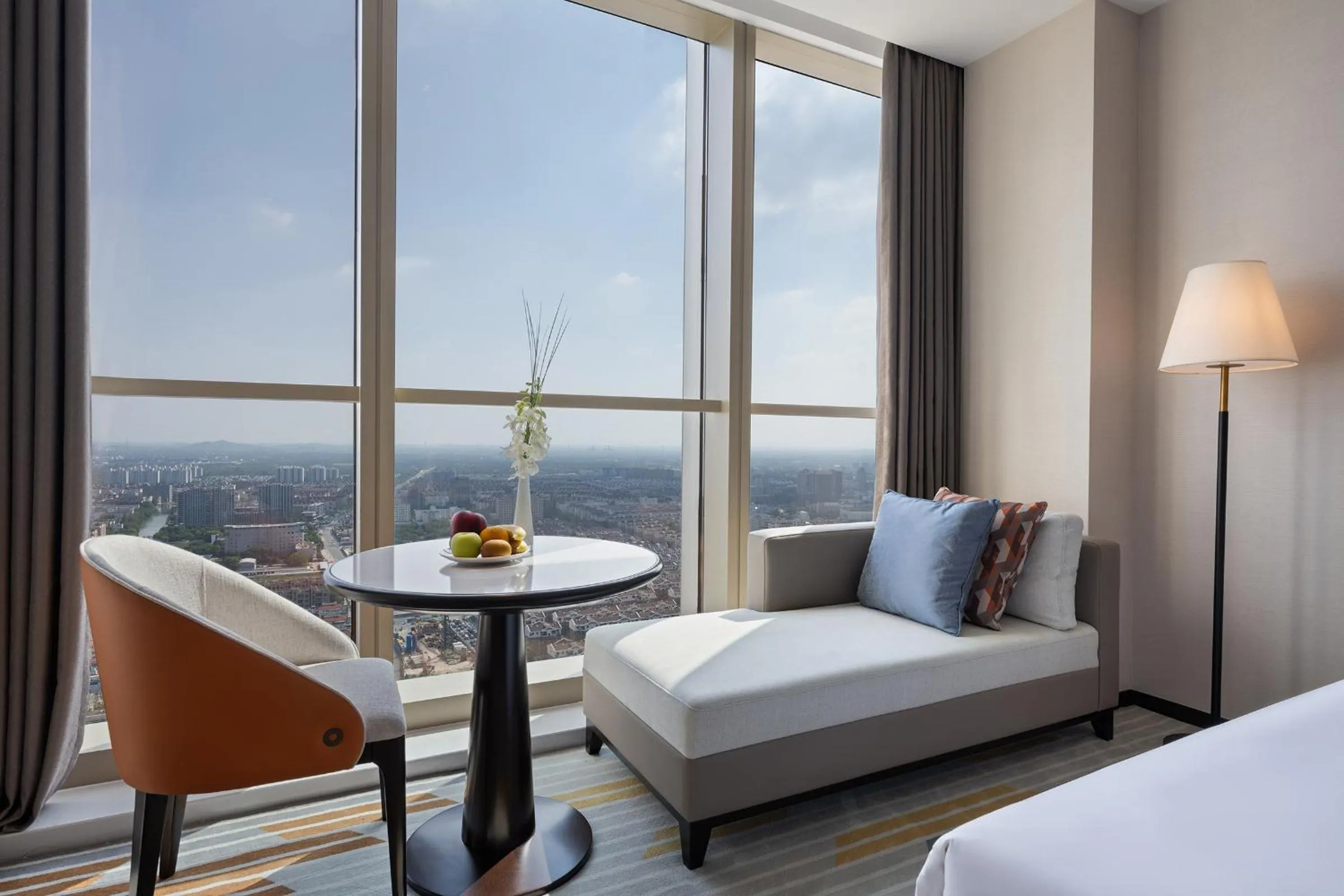 Seating area in The Qube Hotel Shanghai Qingpu