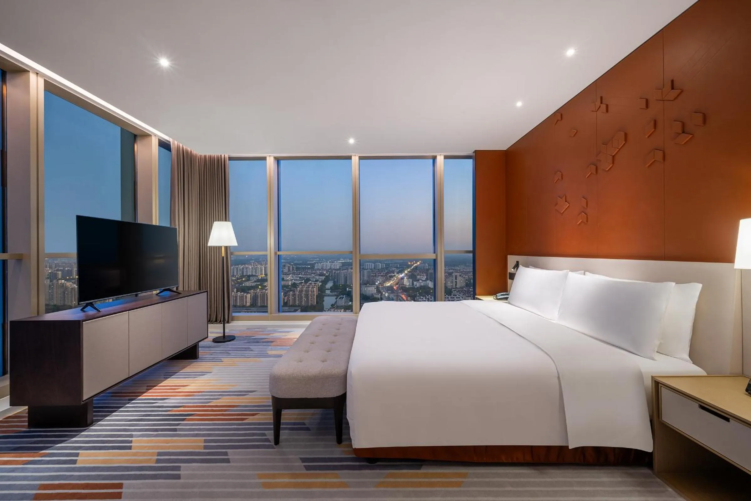 Bedroom in The Qube Hotel Shanghai Qingpu