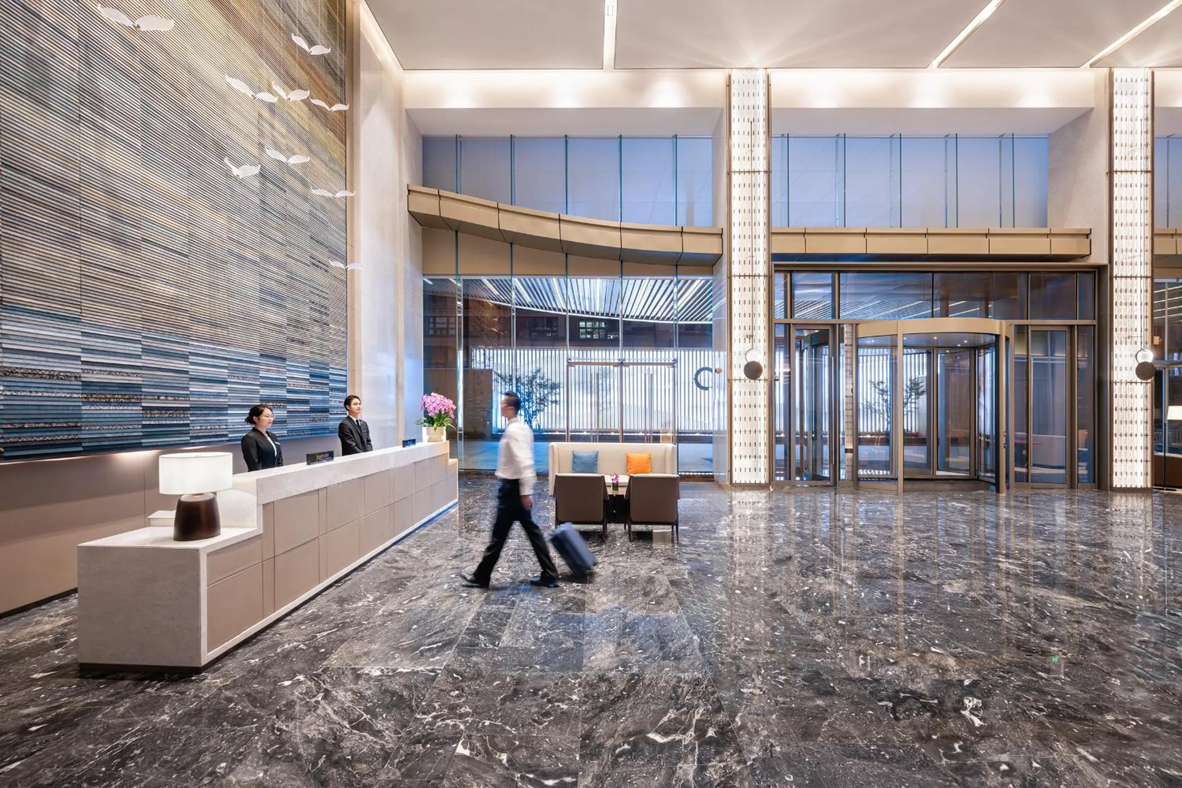 Lobby or reception in The Qube Hotel Shanghai Qingpu