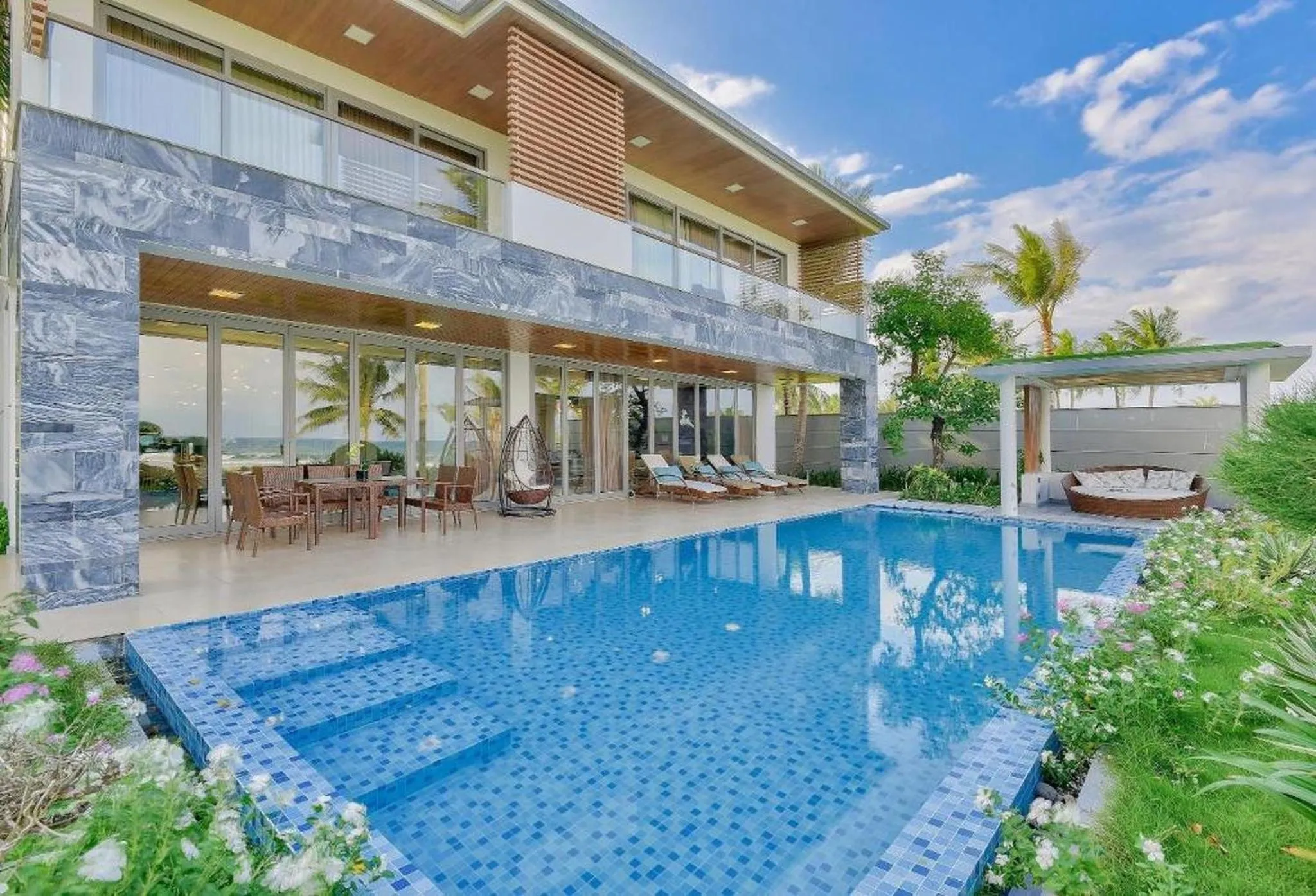 Pool view in The Ocean Resort Danang