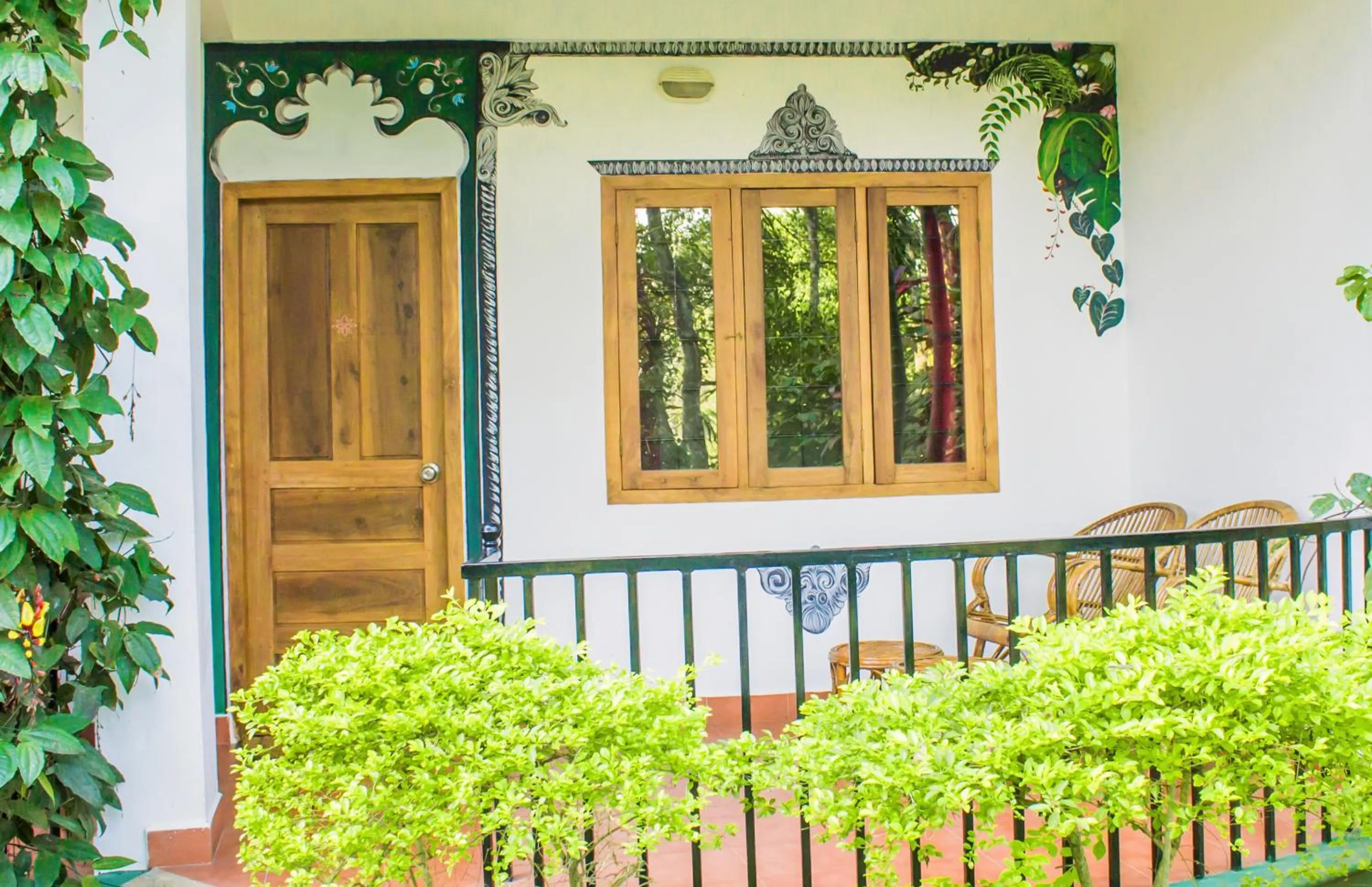 Patio in Chrissie's Hotel