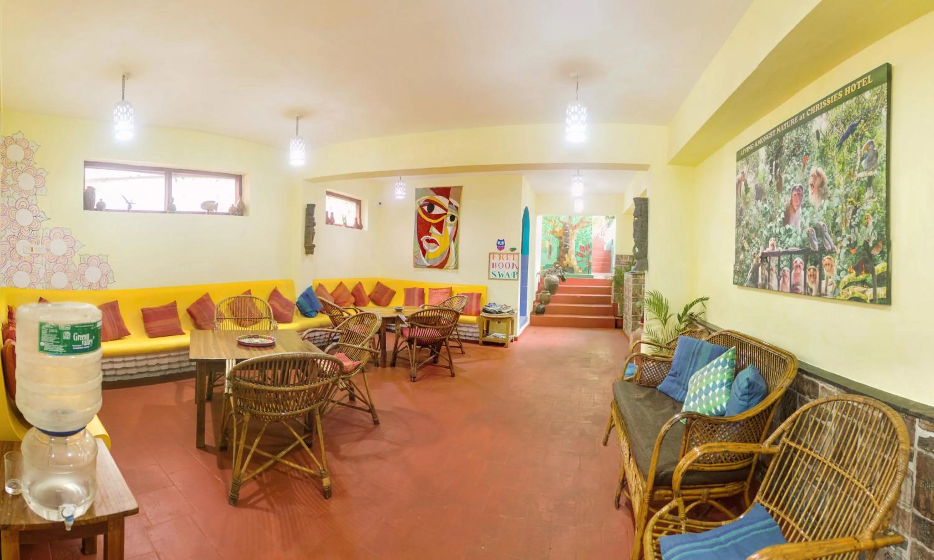 Lobby or reception in Chrissie's Hotel