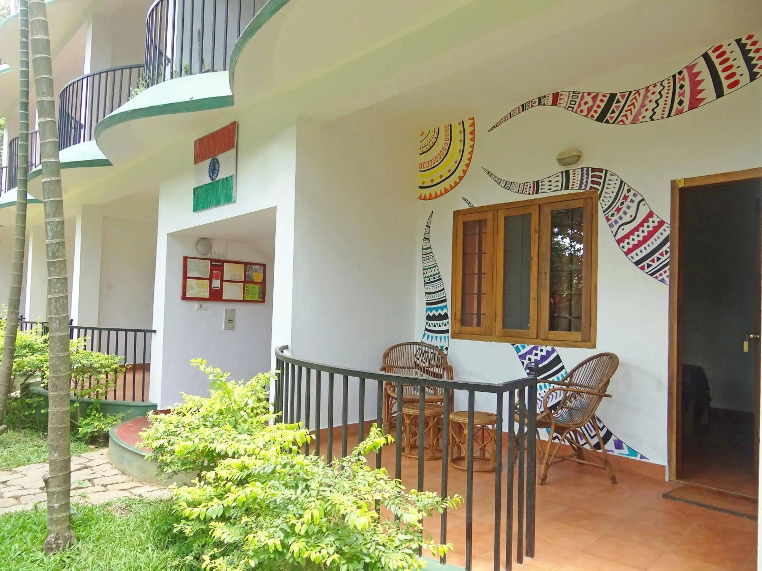 Patio in Chrissie's Hotel