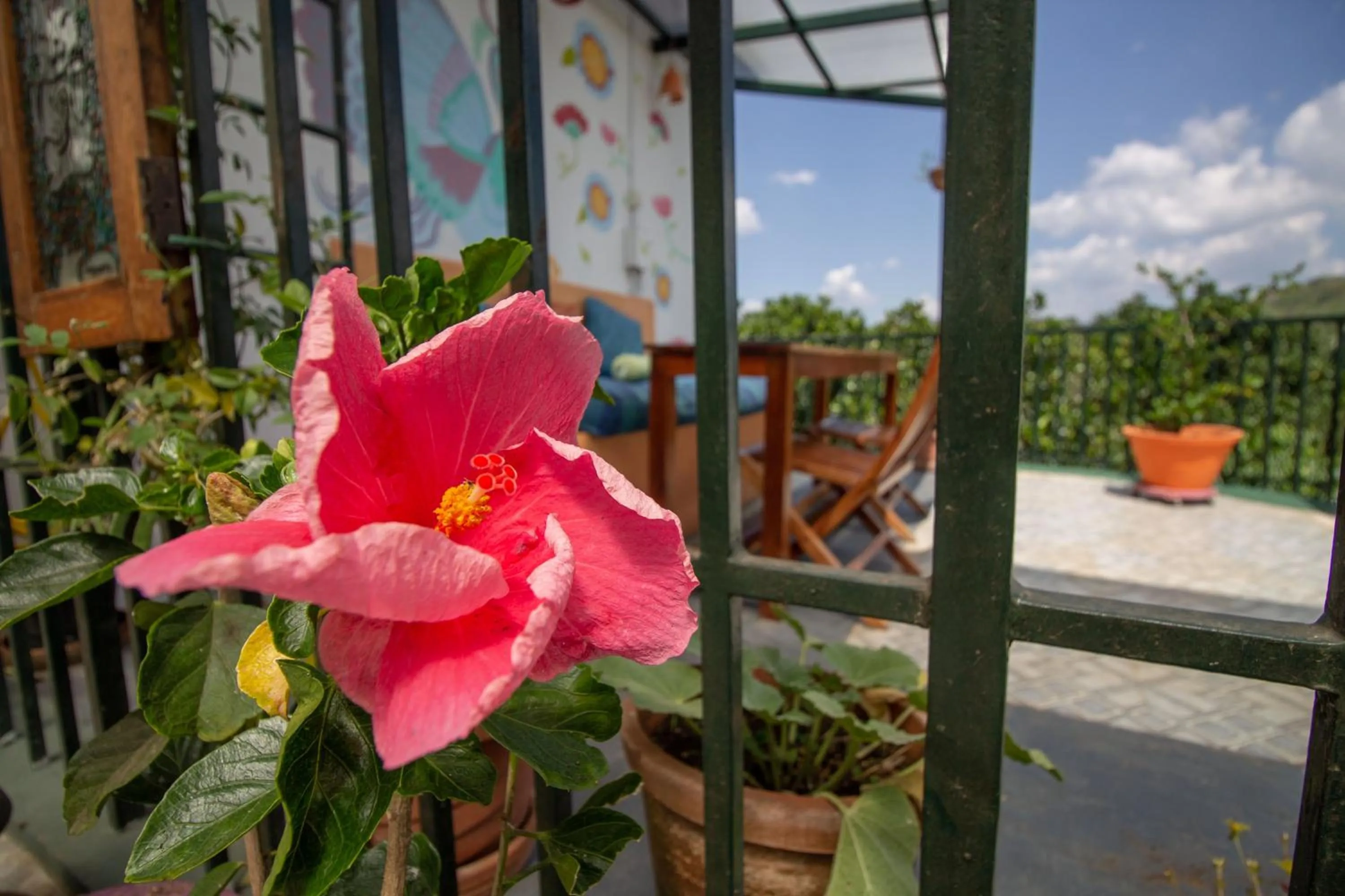 Communal lounge/ TV room in Chrissie's Hotel