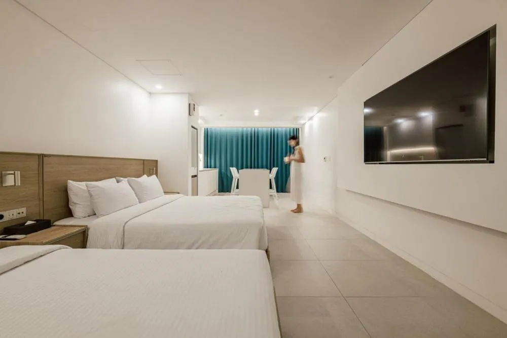 Bed in Pohang Case Poolvilla