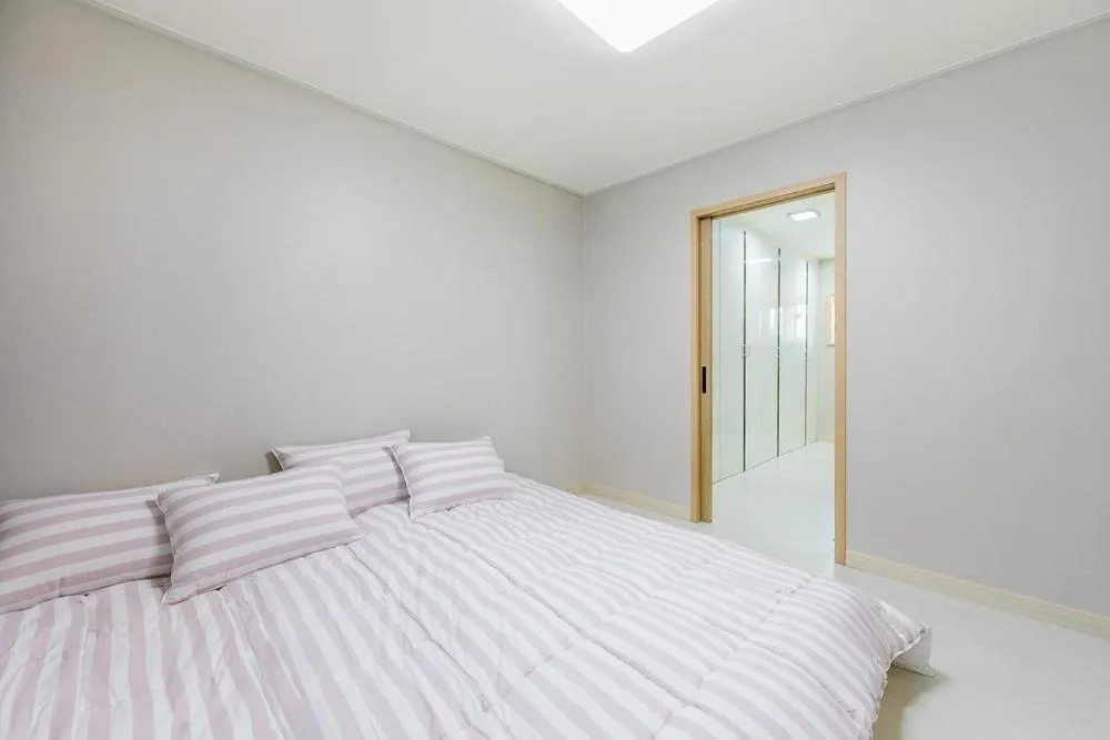 Bed in Gyeongju Danchae Gamsung Pool Villa