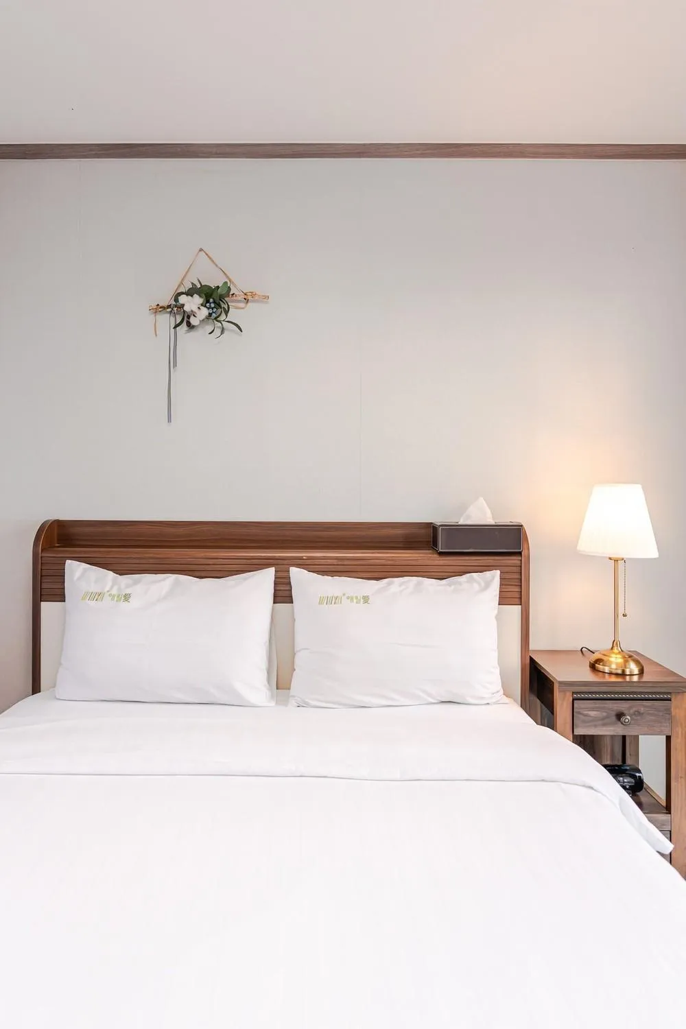 Bed in Jeju Aewolae Hyuyang Pension