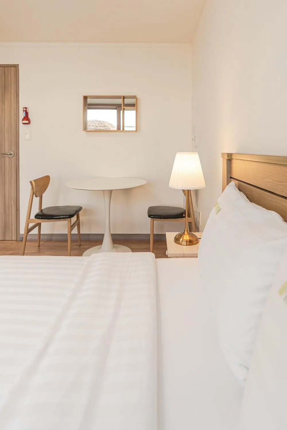 Bed in Jeju Aewolae Hyuyang Pension