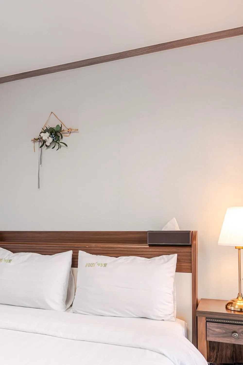 Bed in Jeju Aewolae Hyuyang Pension