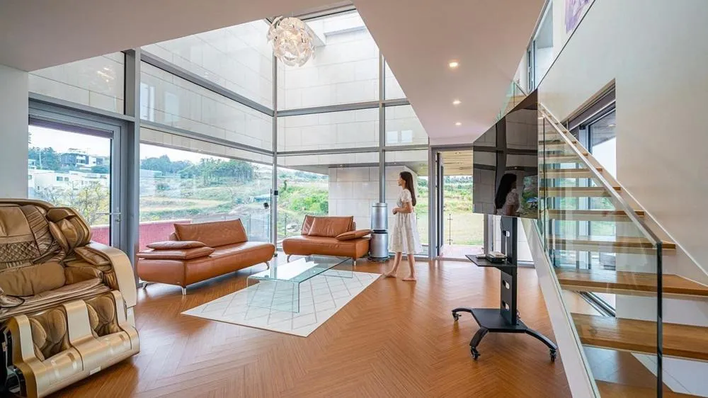 Jeju Mia Private Pool Villa large outdoor warm pool