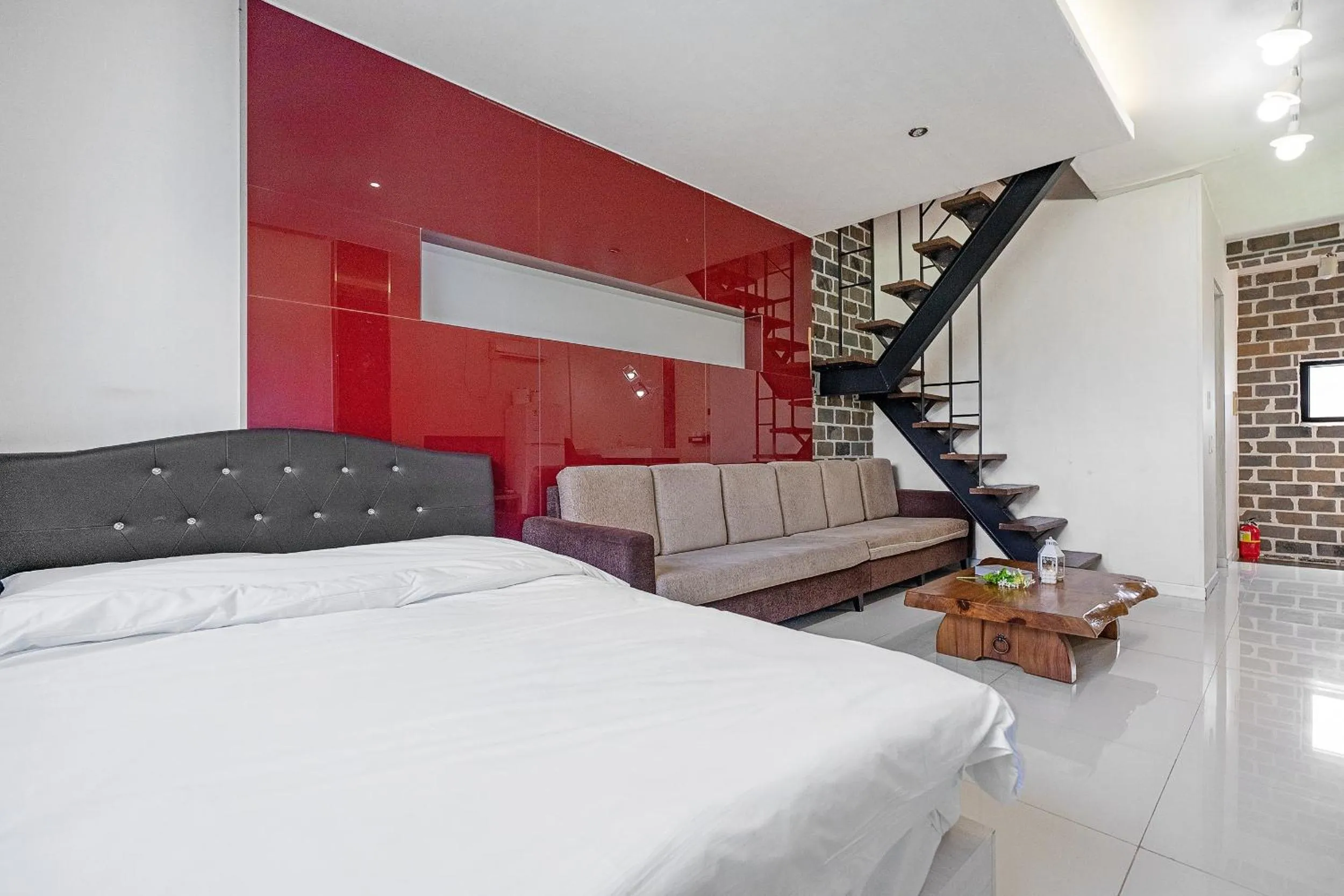 Bed in Kyeongju JS Pet Poolvilla