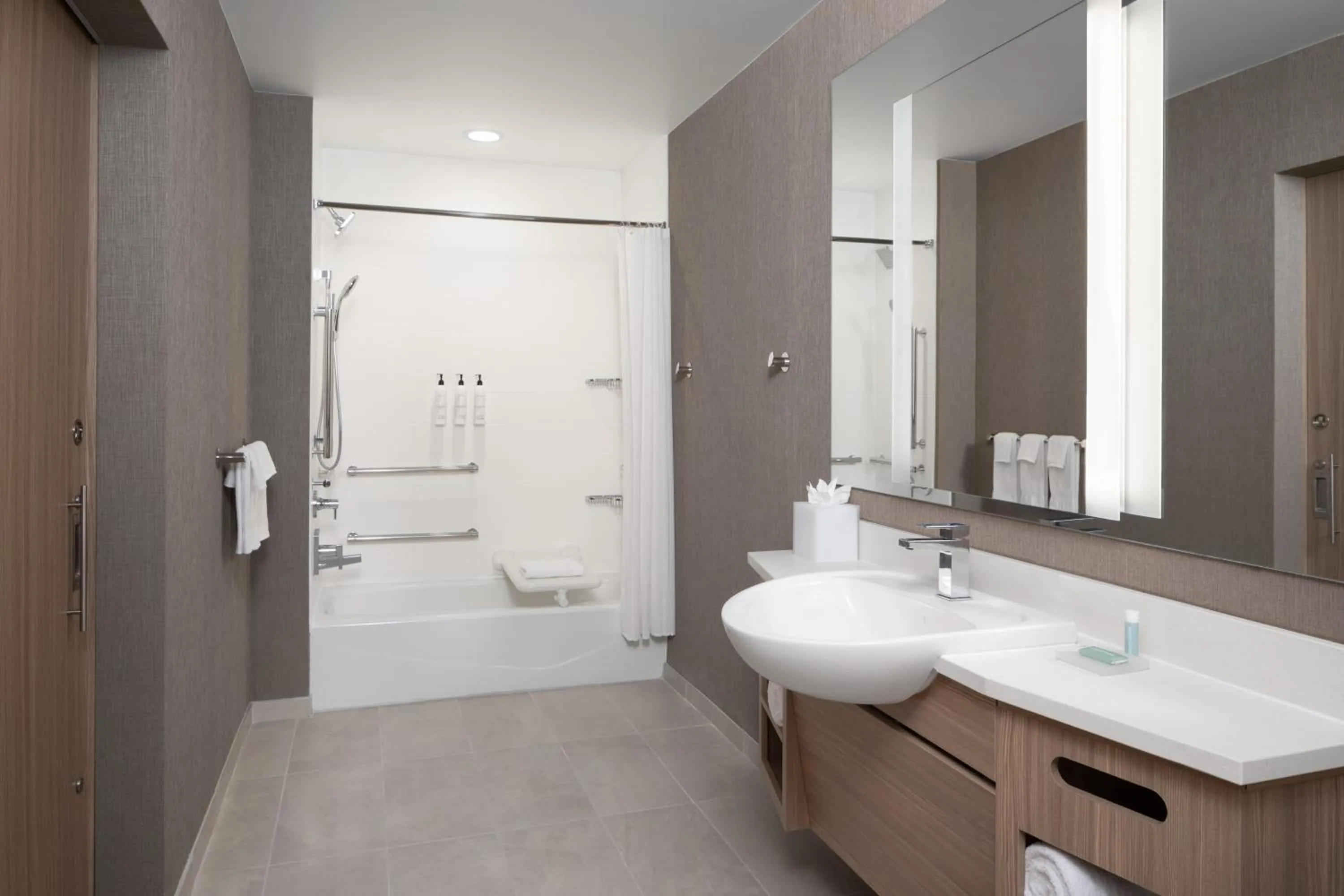 Shower in SpringHill Suites by Marriott Raleigh Garner