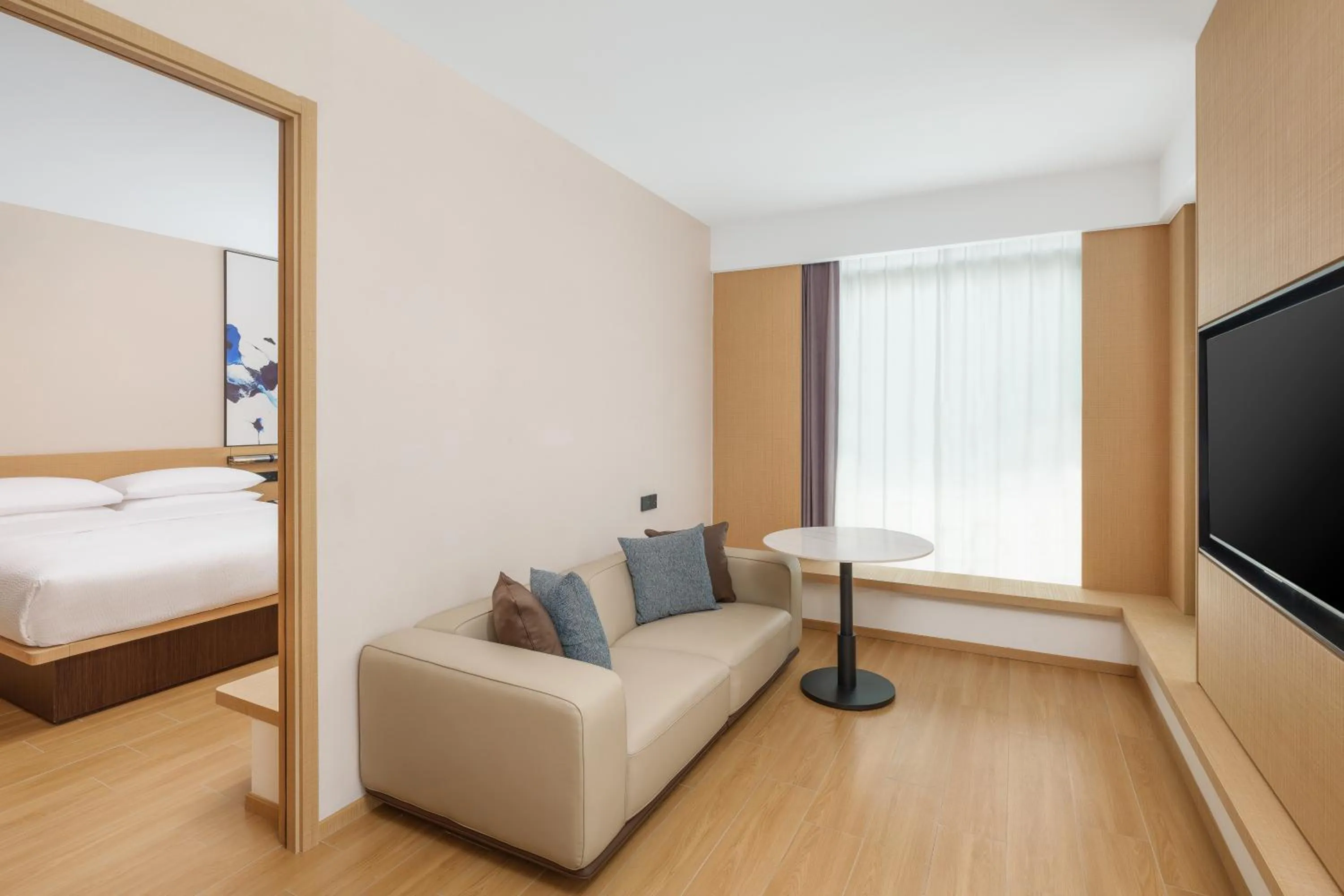 Seating area, Bed in Fairfield by Marriott Changshu Hi-Tech Zone
