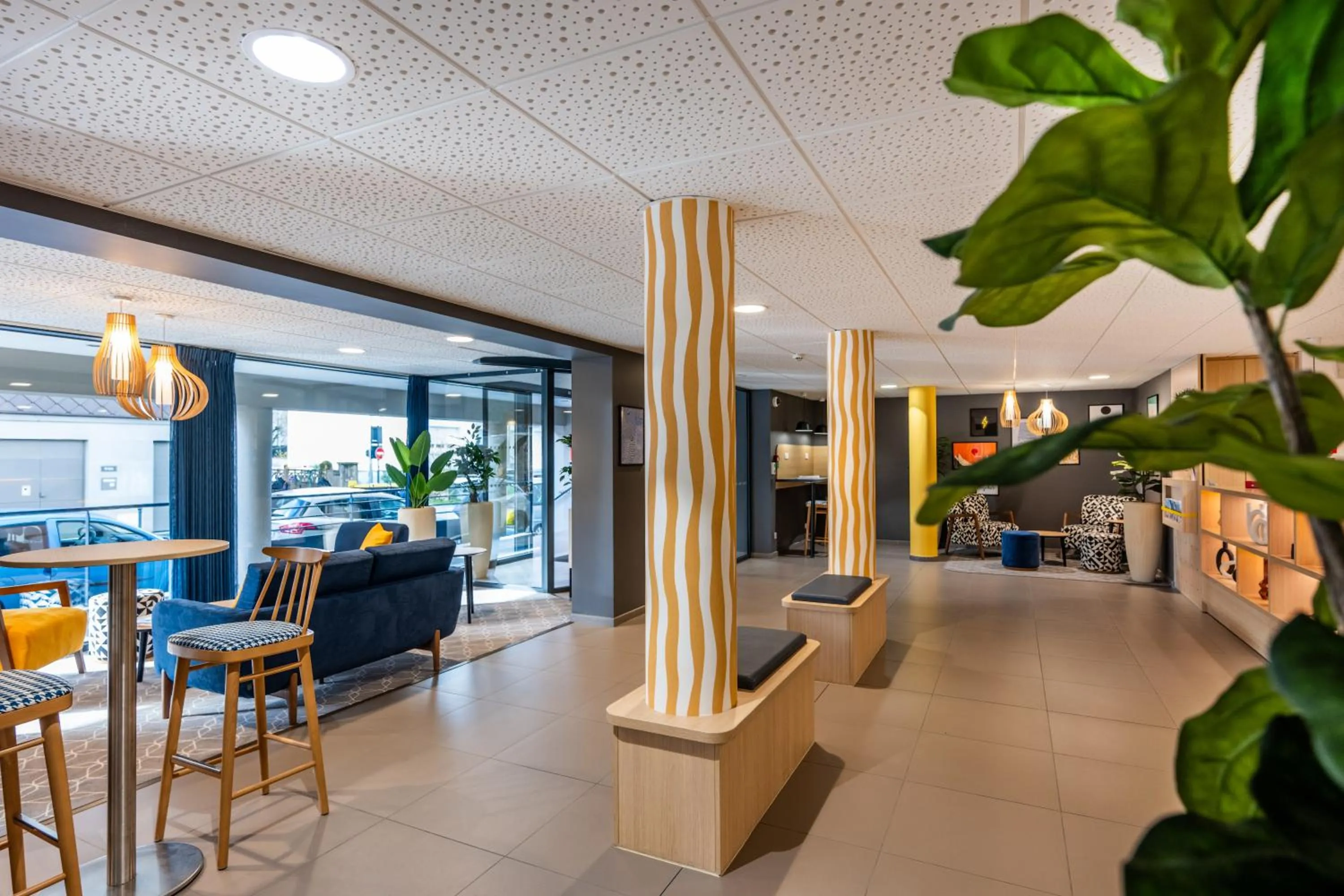 Lobby or reception in Appart Hotel Odalys City Rennes Lorgeril