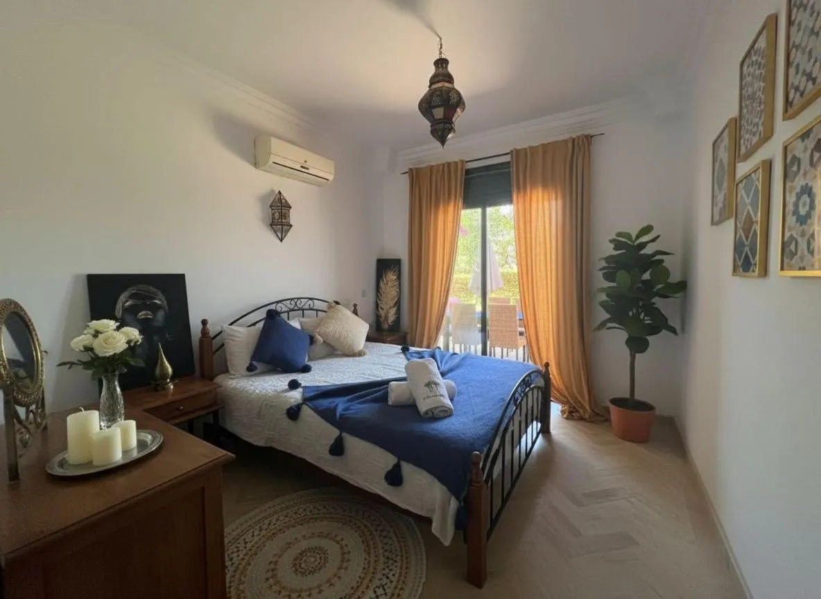 Bed in Atlas Golf resort