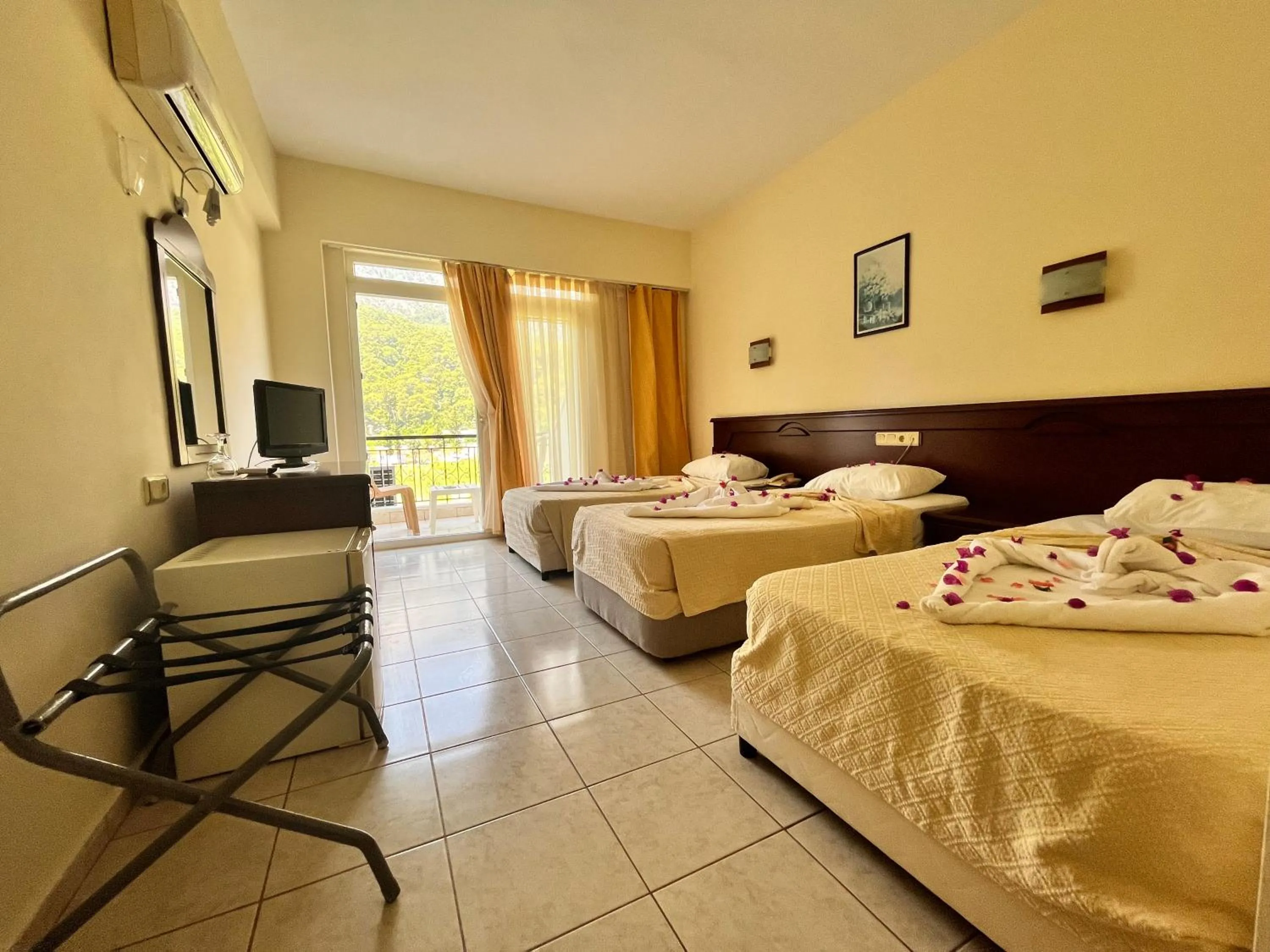 Bed in Imeros Hotel Beldibi