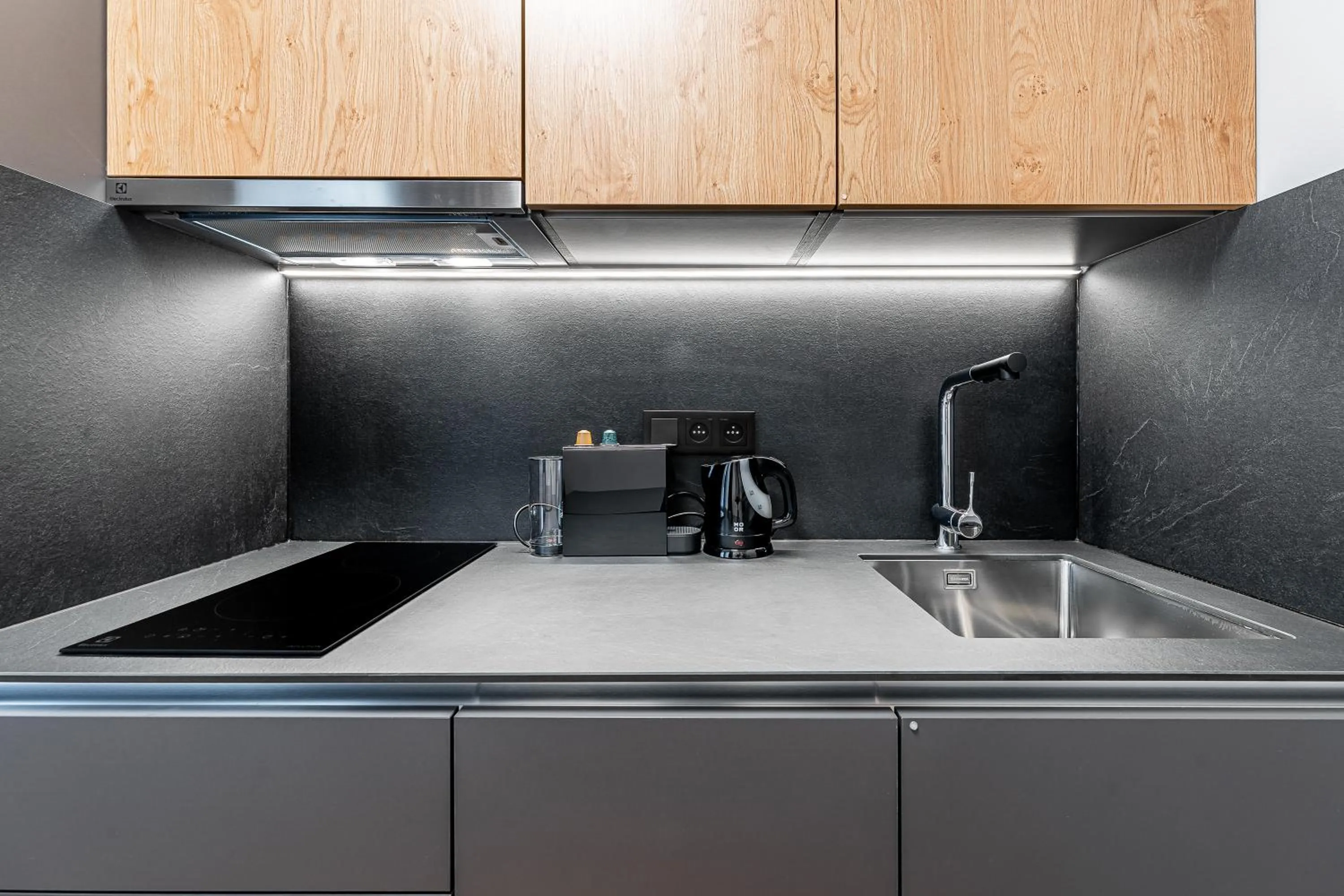 kitchen in City Pop 2Night Prague - Self check-in