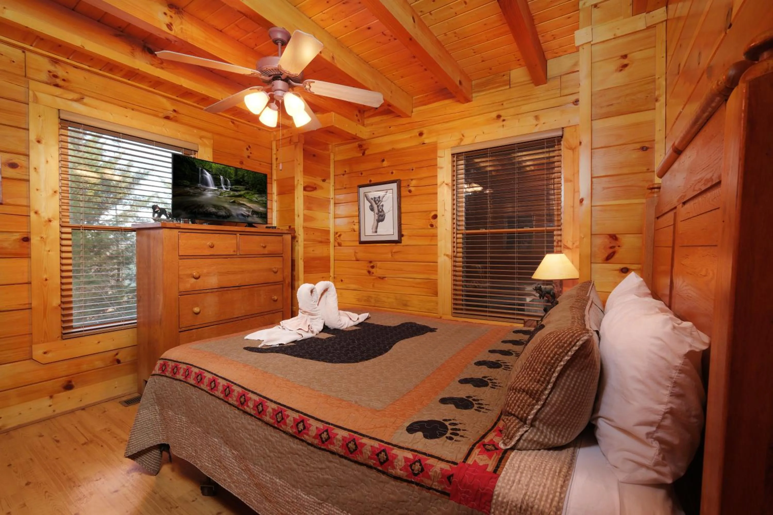 Bed in A Cozy Retreat