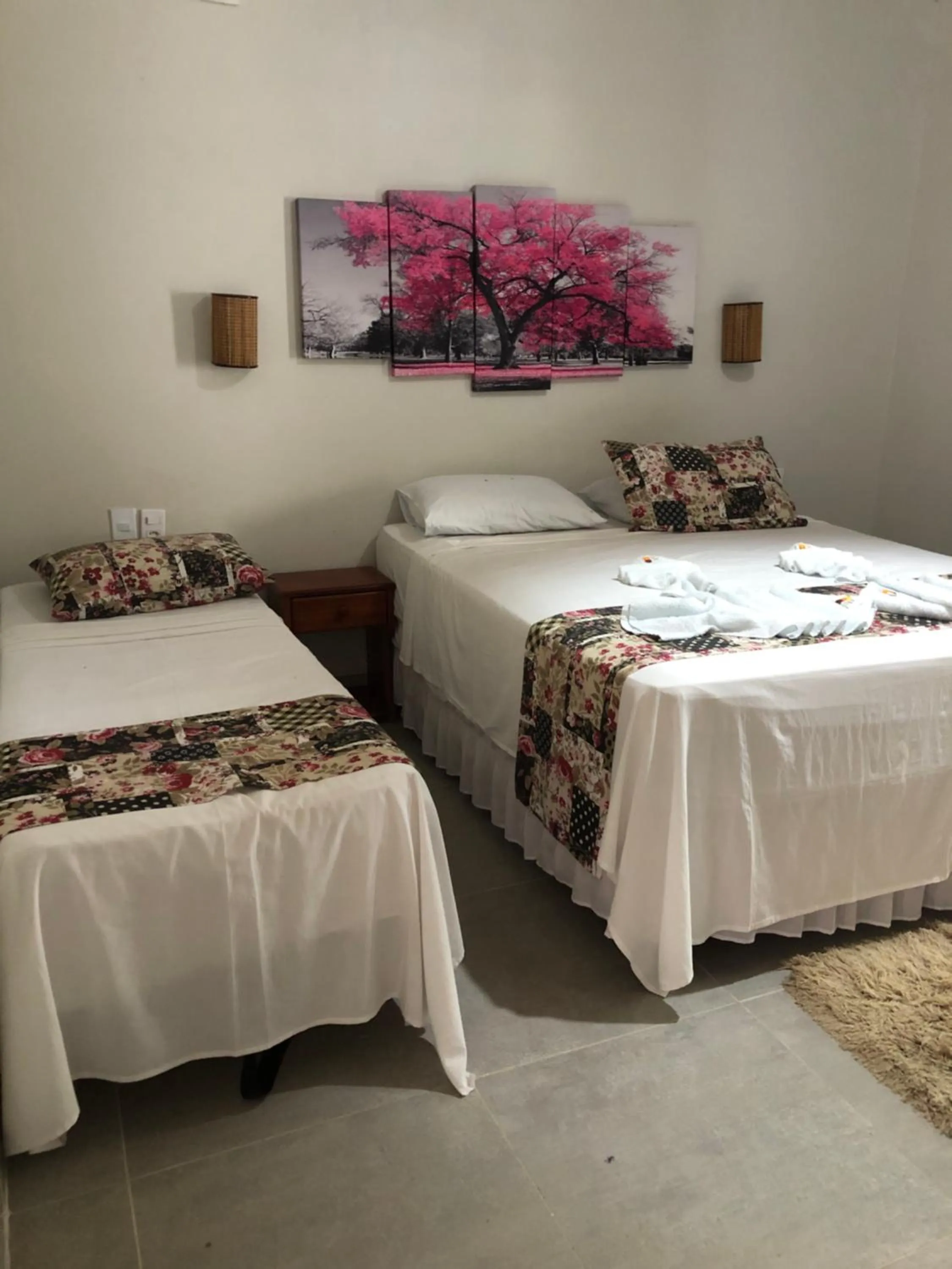 Bed in Pousada do Aconchego