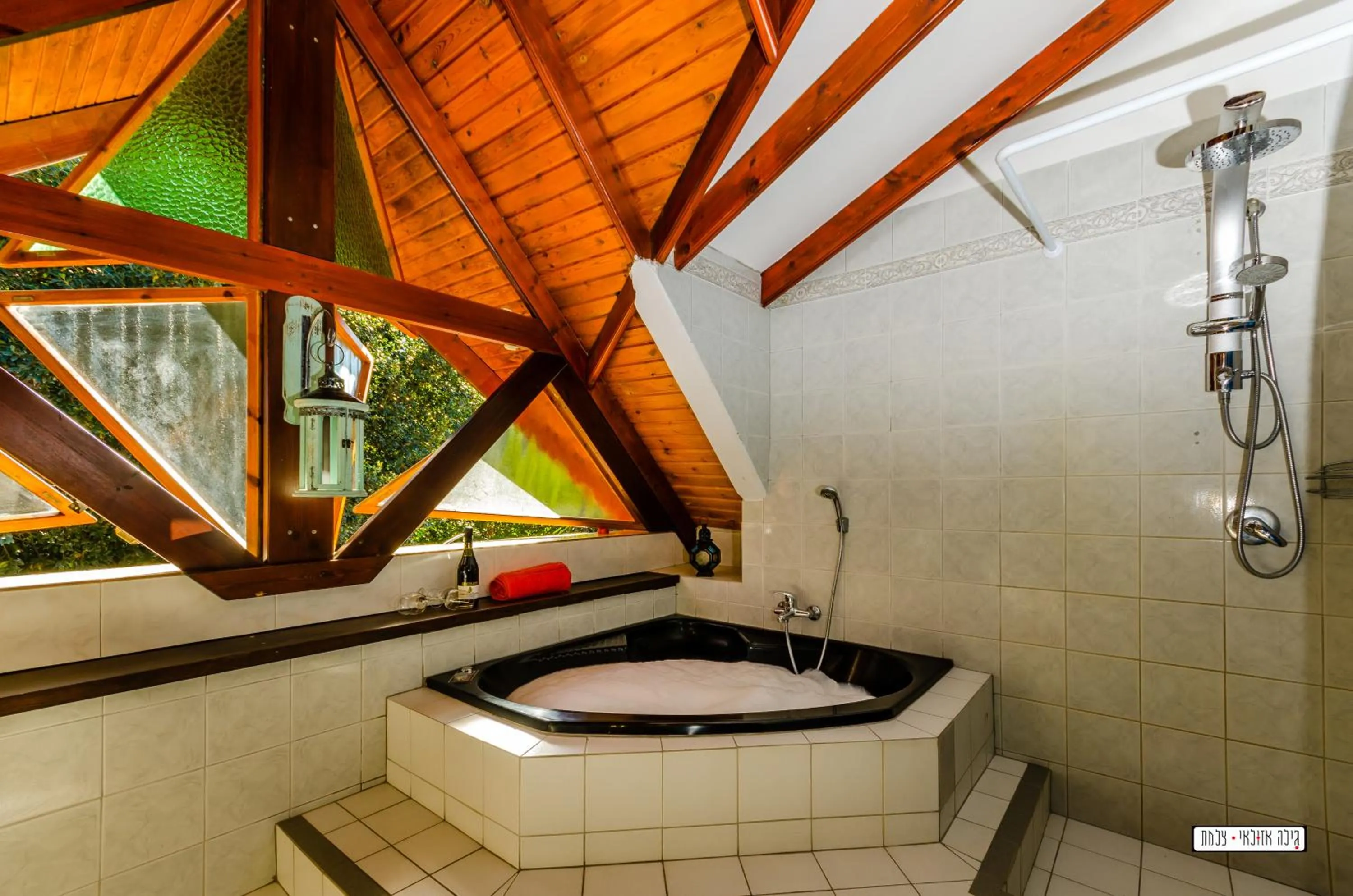 Bathroom in Beautiful Lake View Wooden House
