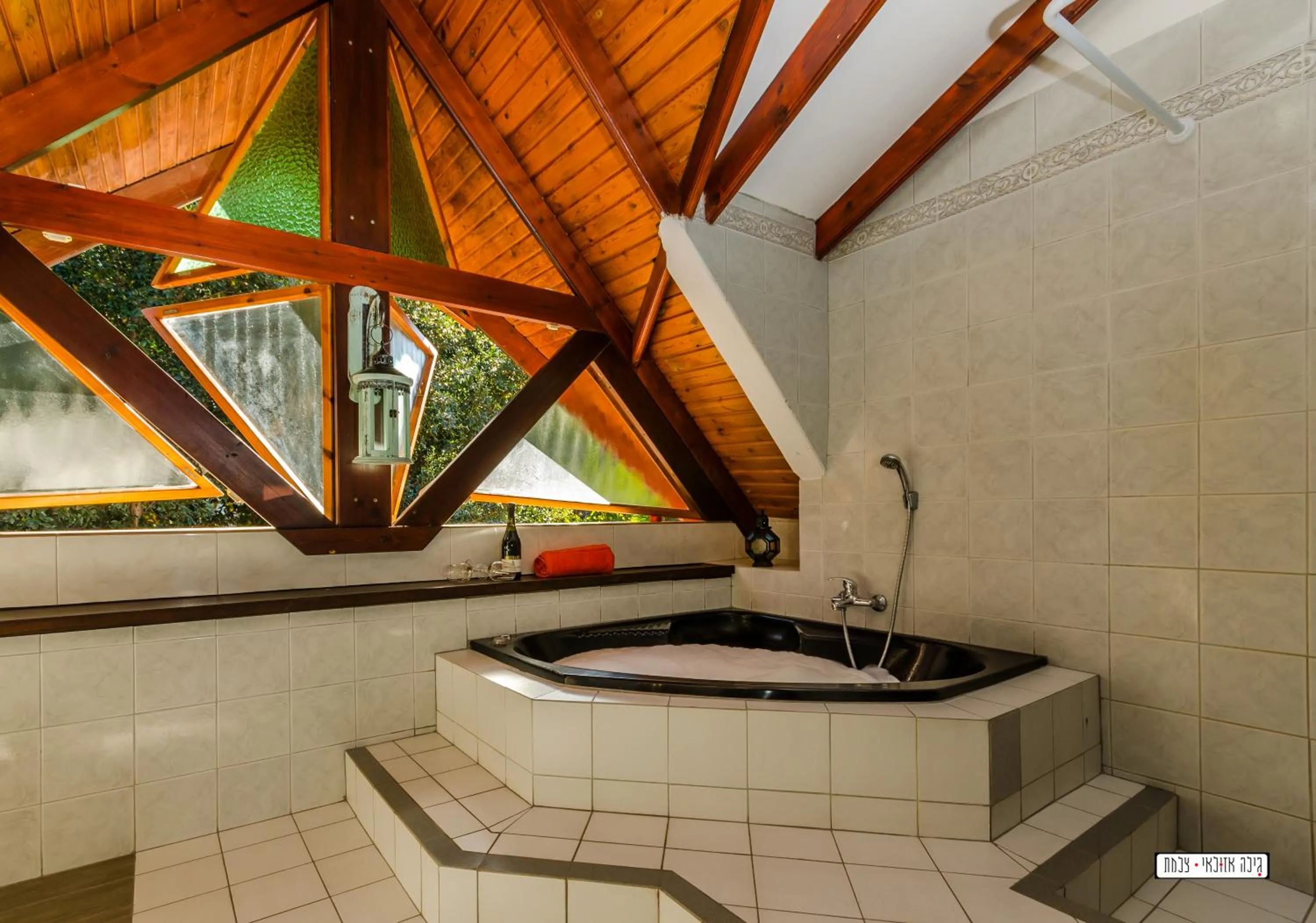 Bathroom in Beautiful Lake View Wooden House