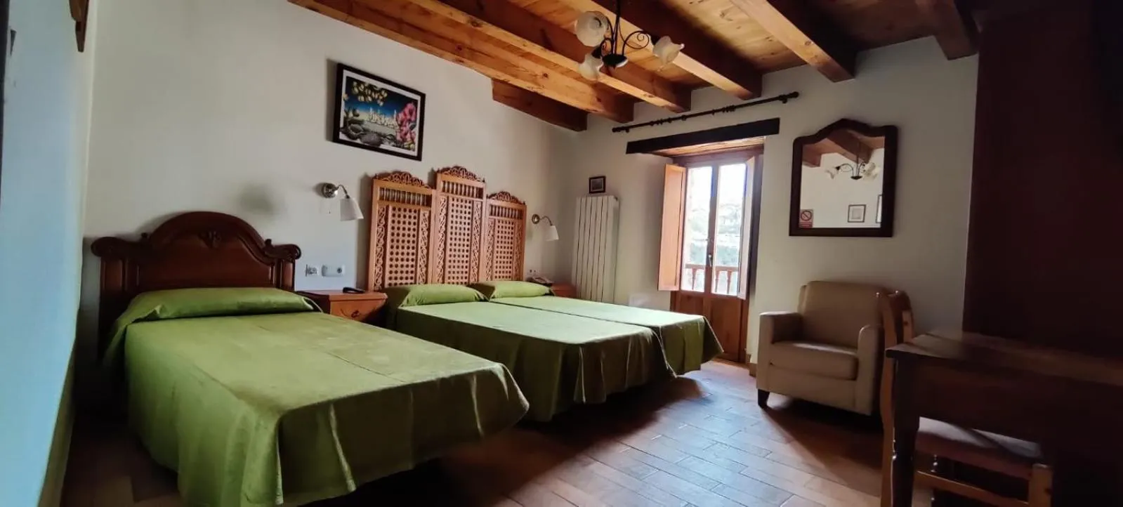 Bed in Hotel Rural La Puebla