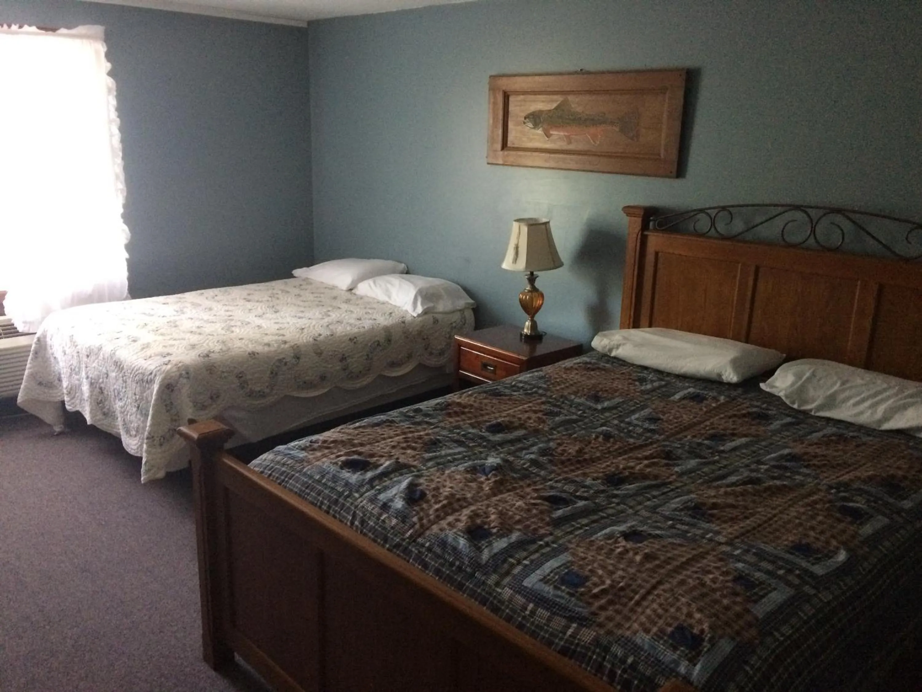 Decorative detail, Bed in Chaffee Lodge