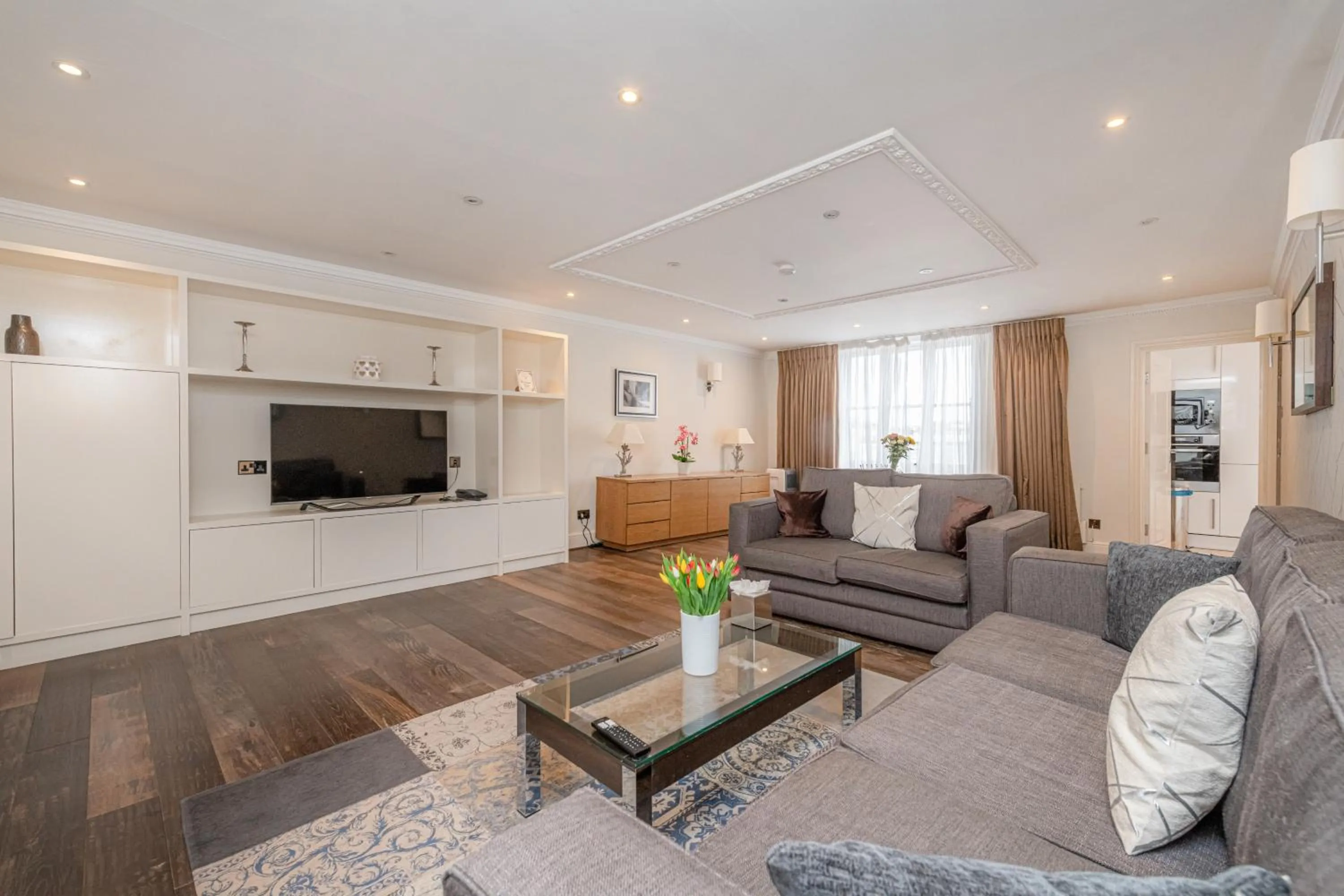 Seating area in Queensgate Court